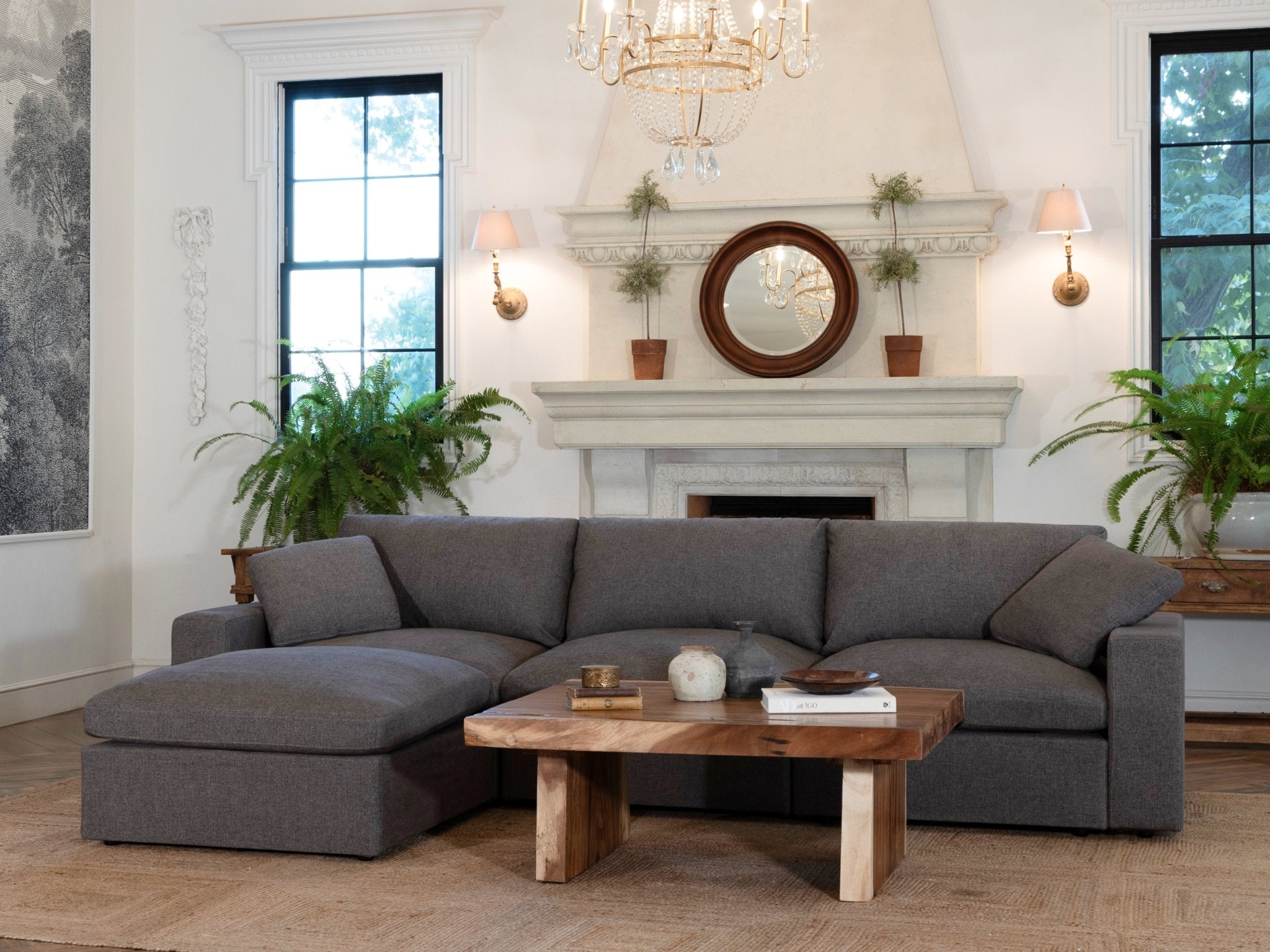 4 - Seat Modular Corner Right Sectional - 7th Avenue