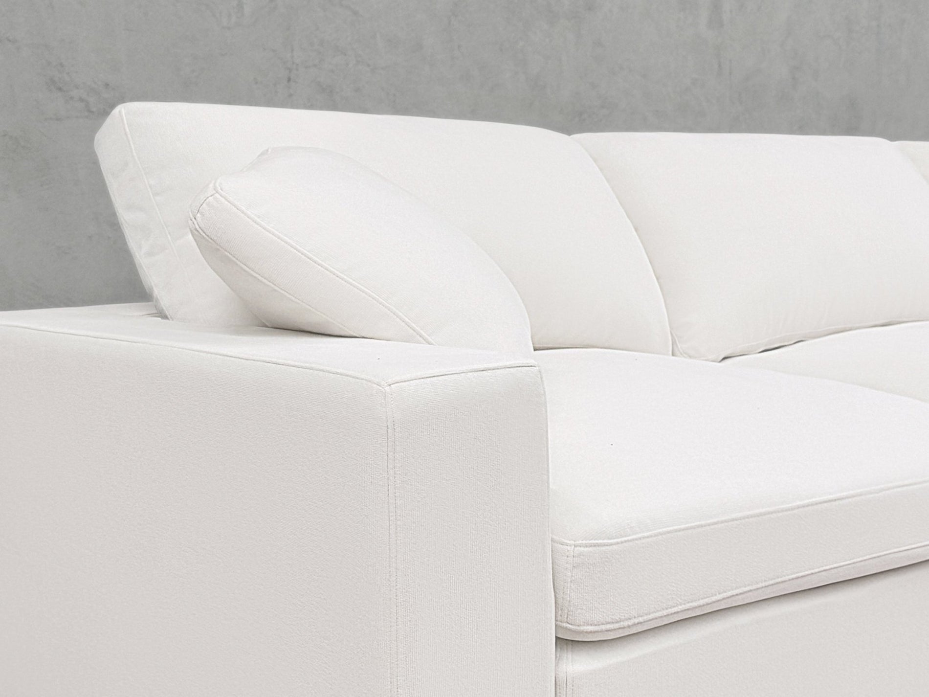 Chenille Alabaster White - Arms - 7th Avenue