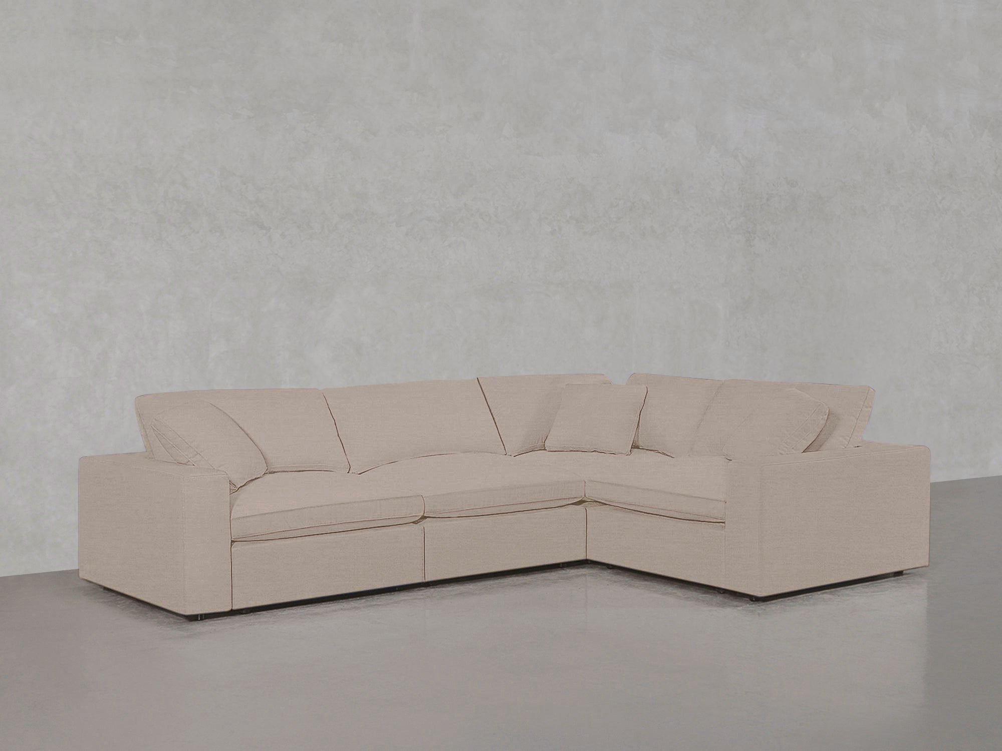 4 - Seat Modular Corner Right Sectional - 7th Avenue