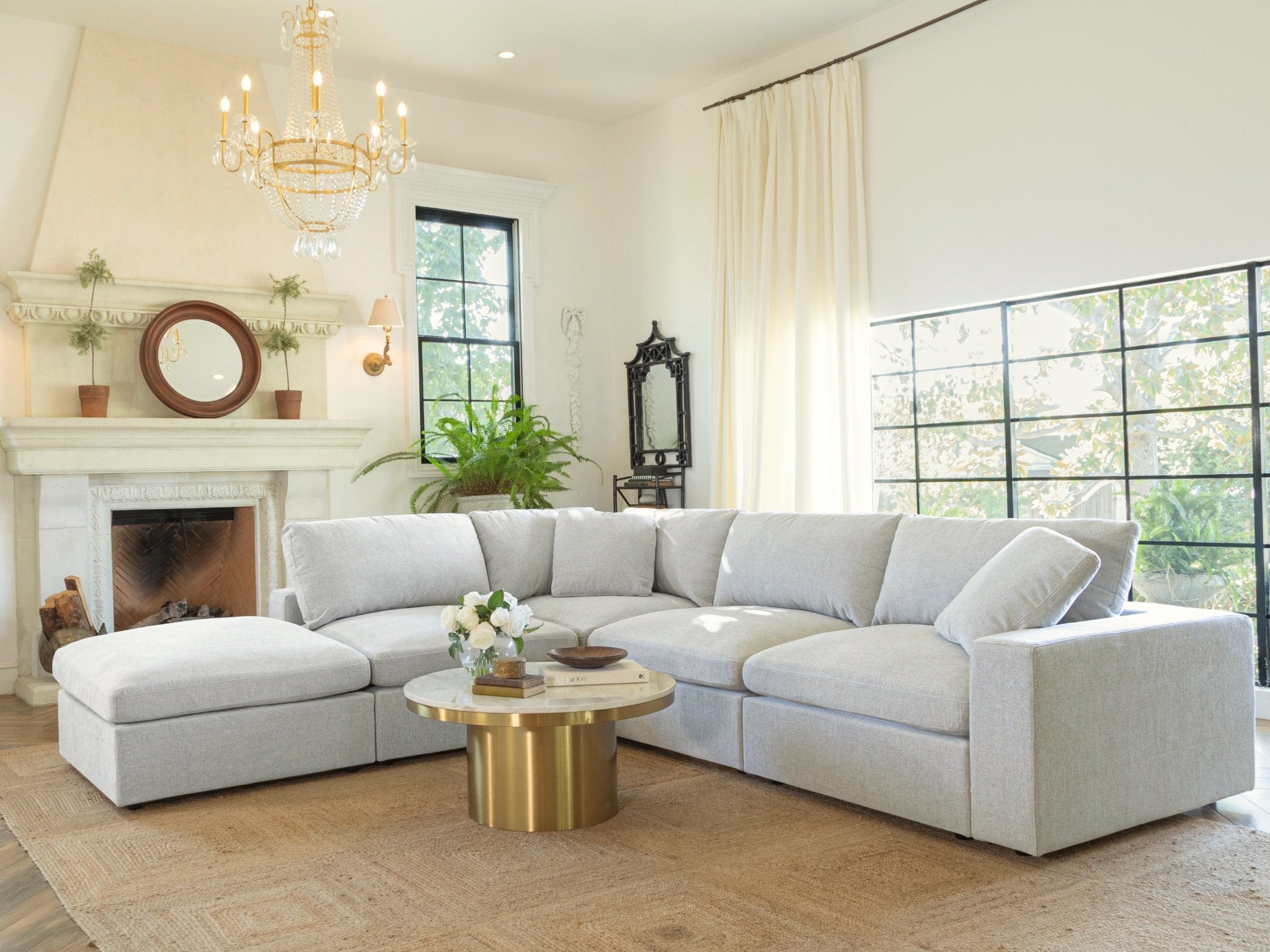 4 - Seat Modular Corner Right Sectional - 7th Avenue