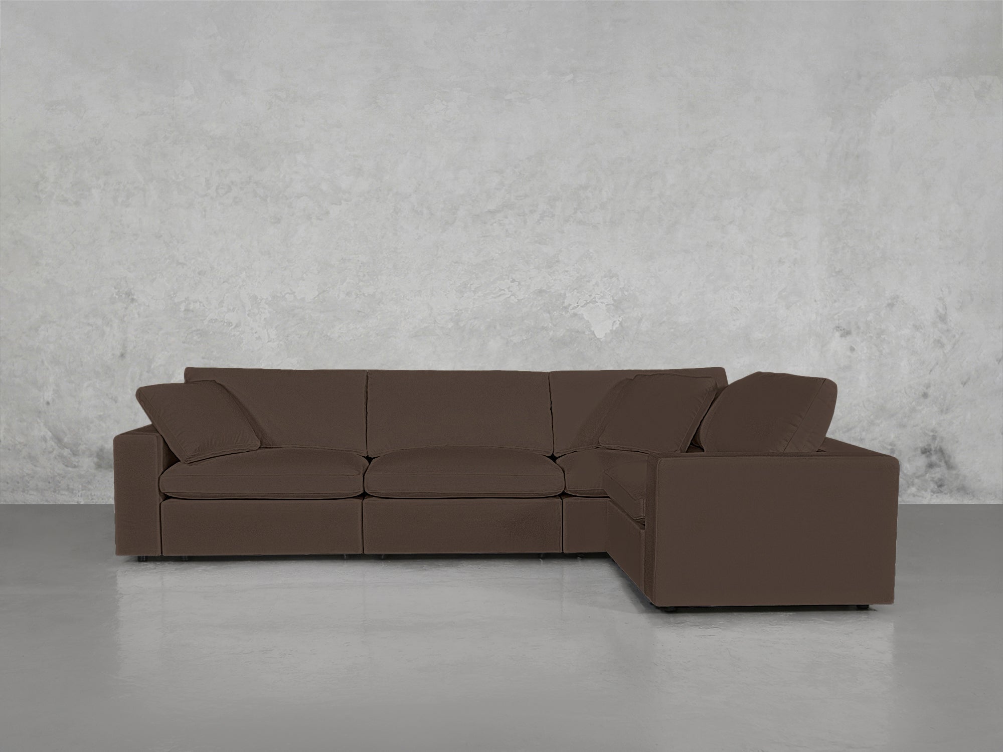 4 - Seat Modular Corner Right Sectional - 7th Avenue