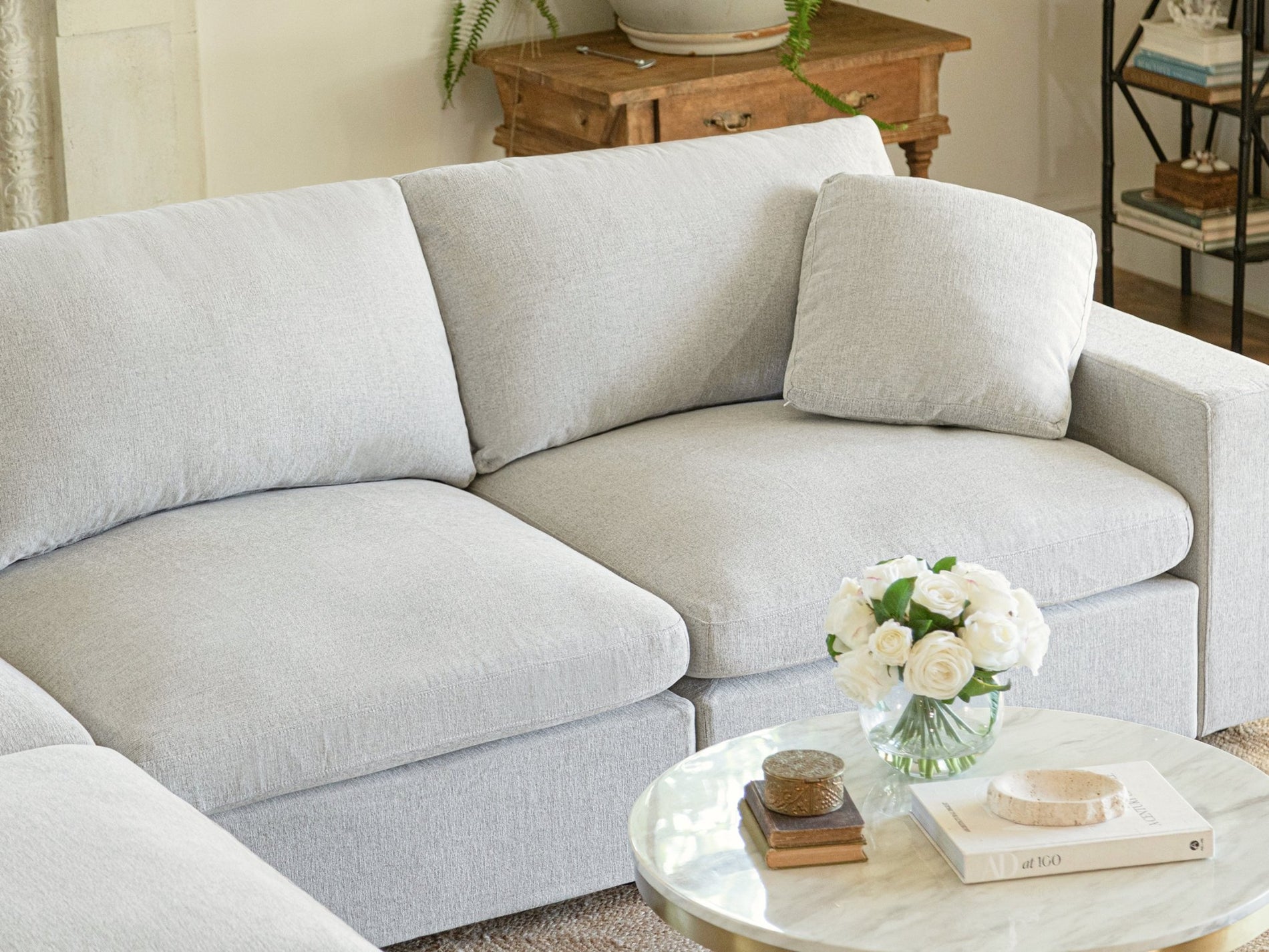 4 - Seat Modular Corner Right Sectional - 7th Avenue