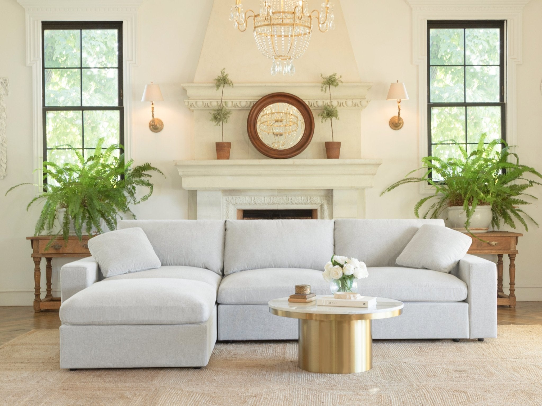 4 - Seat Modular Corner Right Sectional - 7th Avenue