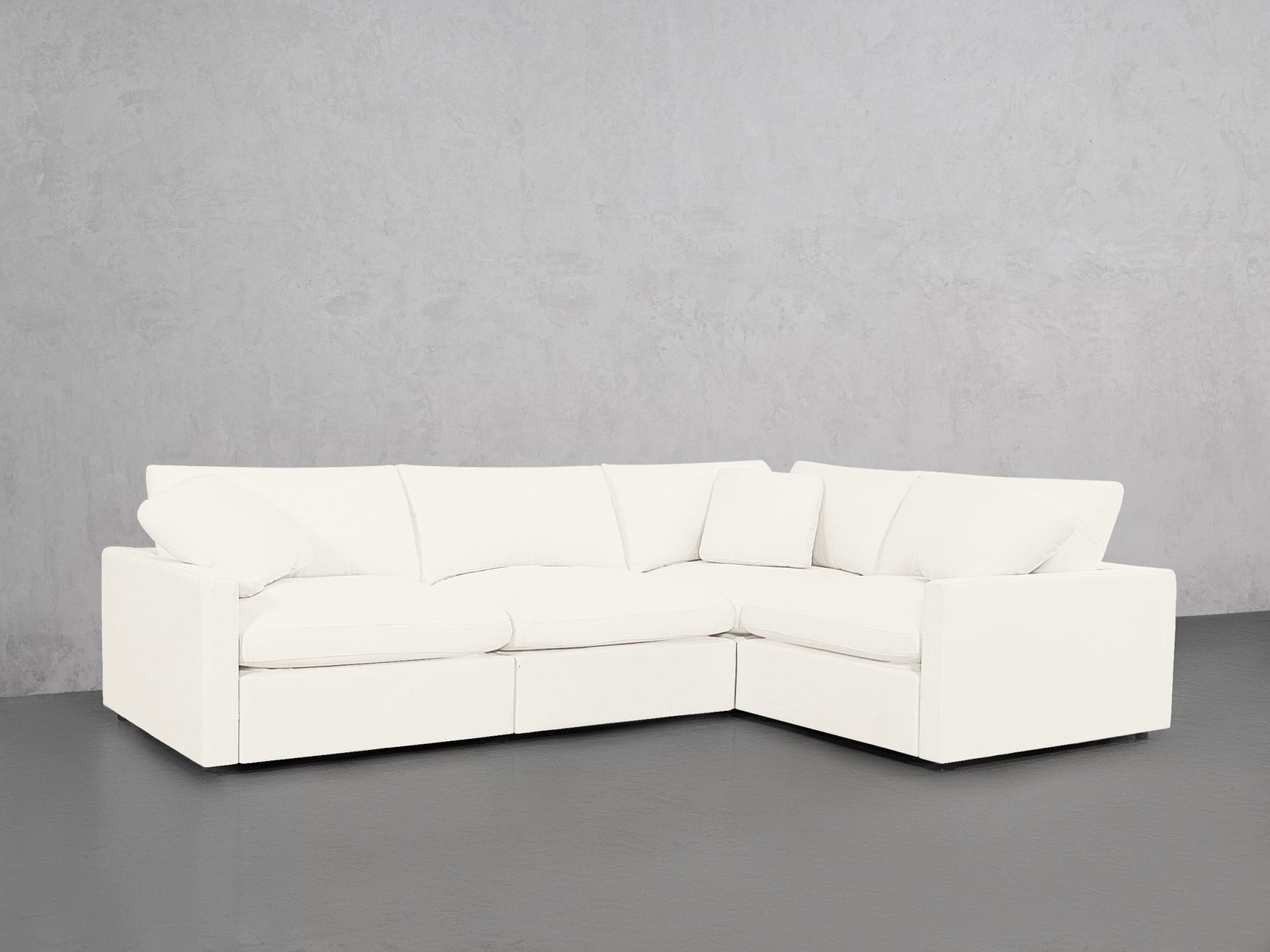 4-Seat Modular Corner Right Sectional (Thin Arms) - 7th Avenue