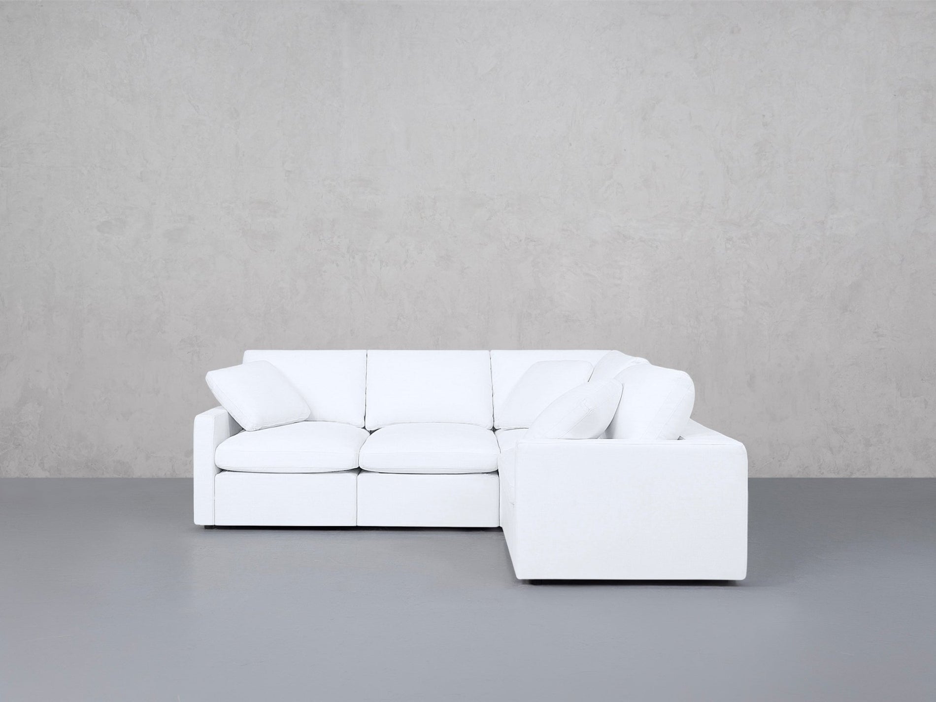 4-Seat Modular Corner Right Sectional (Thin Arms) - 7th Avenue