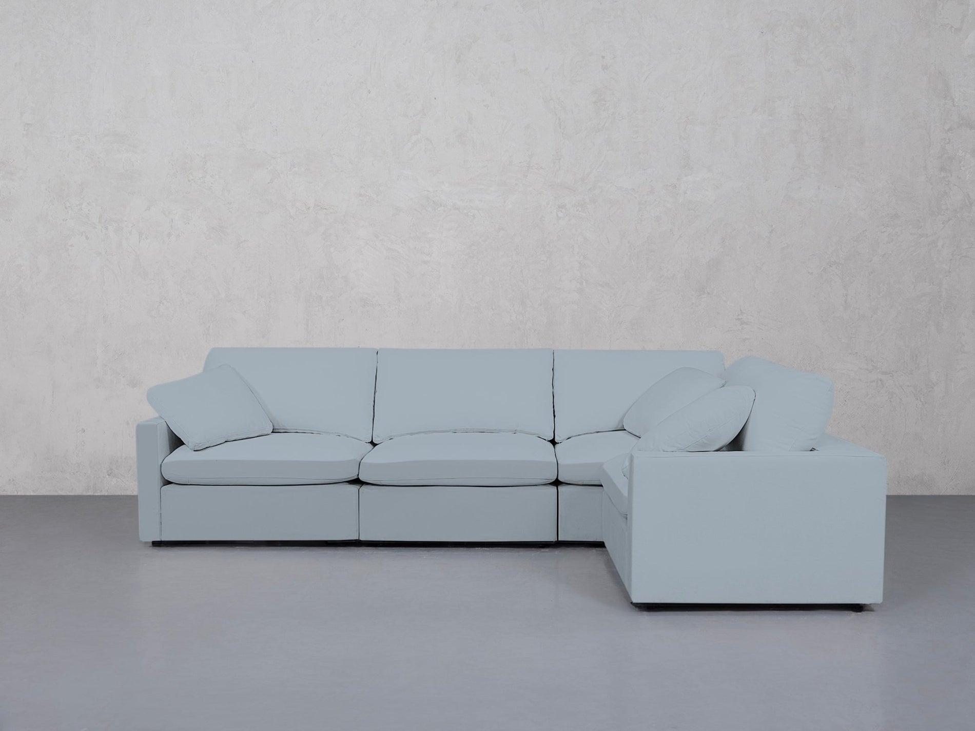 4-Seat Modular Corner Right Sectional (Thin Arms) - 7th Avenue
