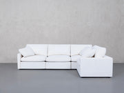 4-Seat Modular Corner Right Sectional (Thin Arms) - 7th Avenue