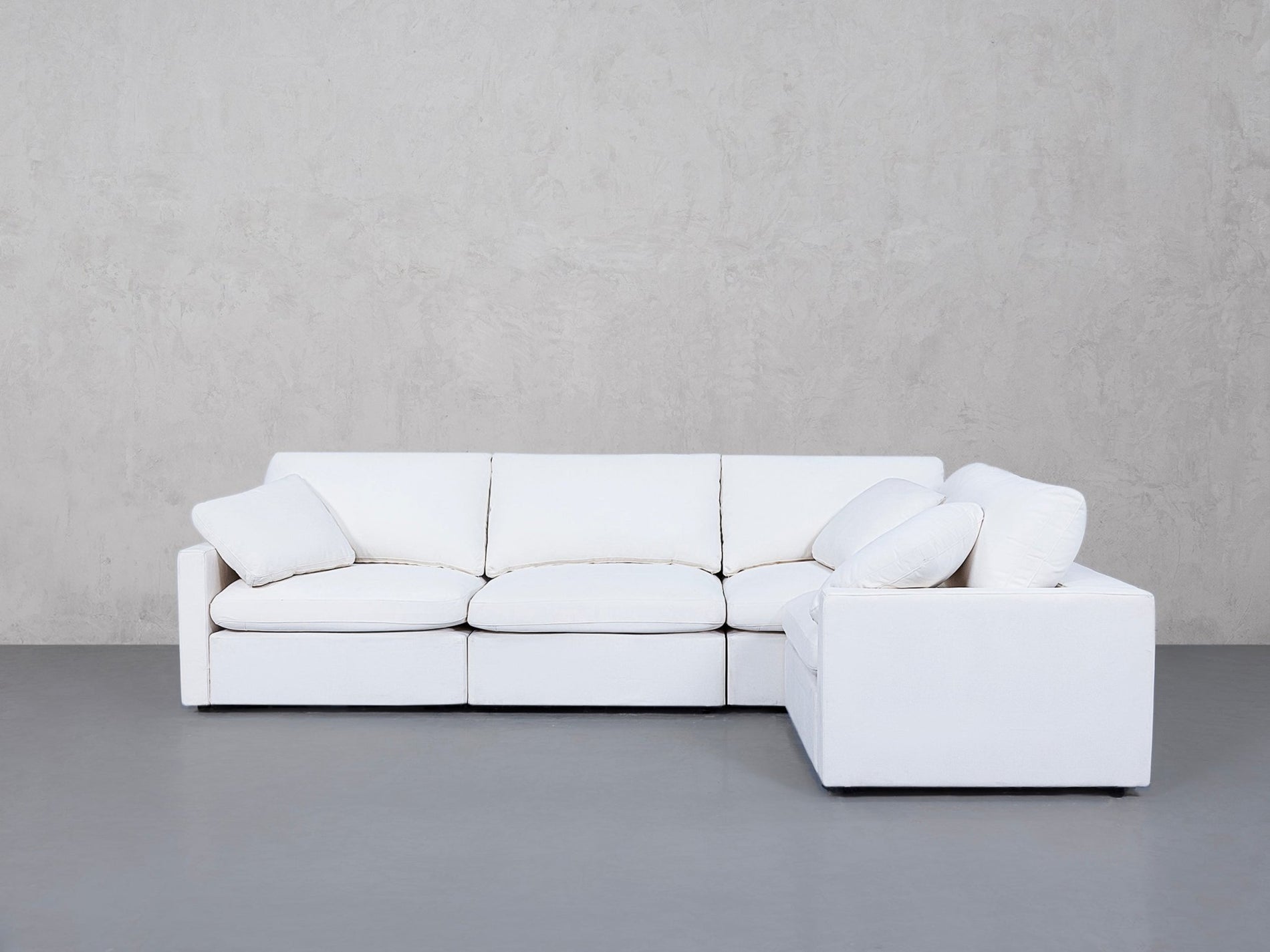 4-Seat Modular Corner Right Sectional (Thin Arms) - 7th Avenue
