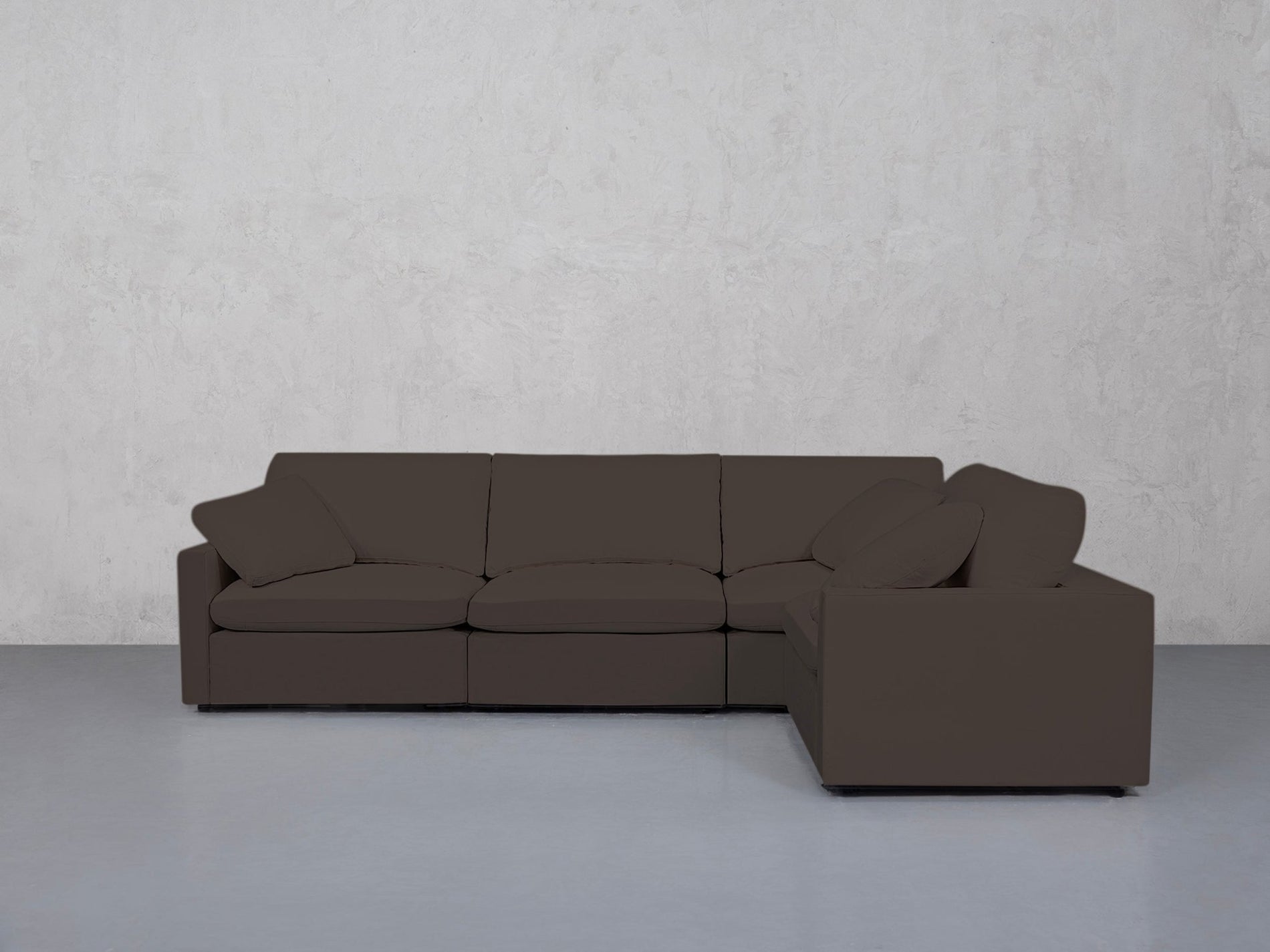4-Seat Modular Corner Right Sectional (Thin Arms) - 7th Avenue