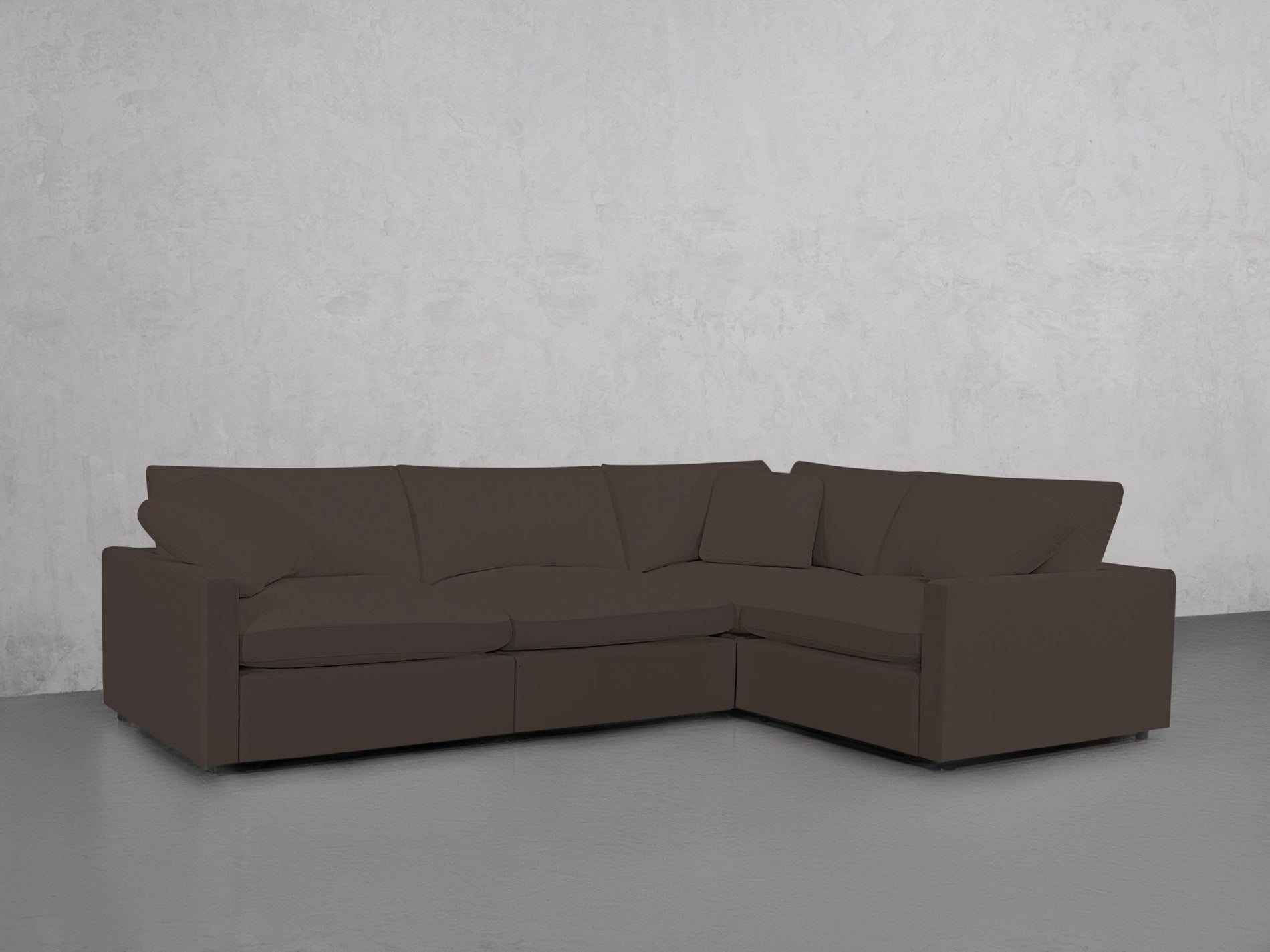 4-Seat Modular Corner Right Sectional (Thin Arms) - 7th Avenue
