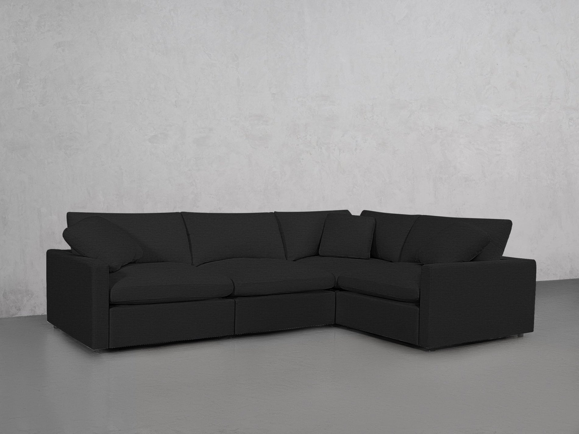 4-Seat Modular Corner Right Sectional (Thin Arms) - 7th Avenue