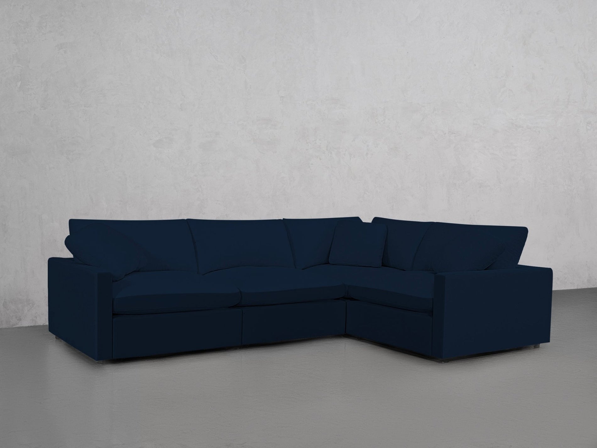 4-Seat Modular Corner Right Sectional (Thin Arms) - 7th Avenue