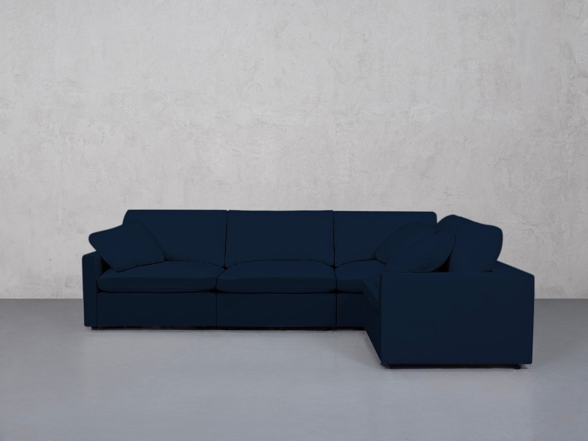 4-Seat Modular Corner Right Sectional (Thin Arms) - 7th Avenue