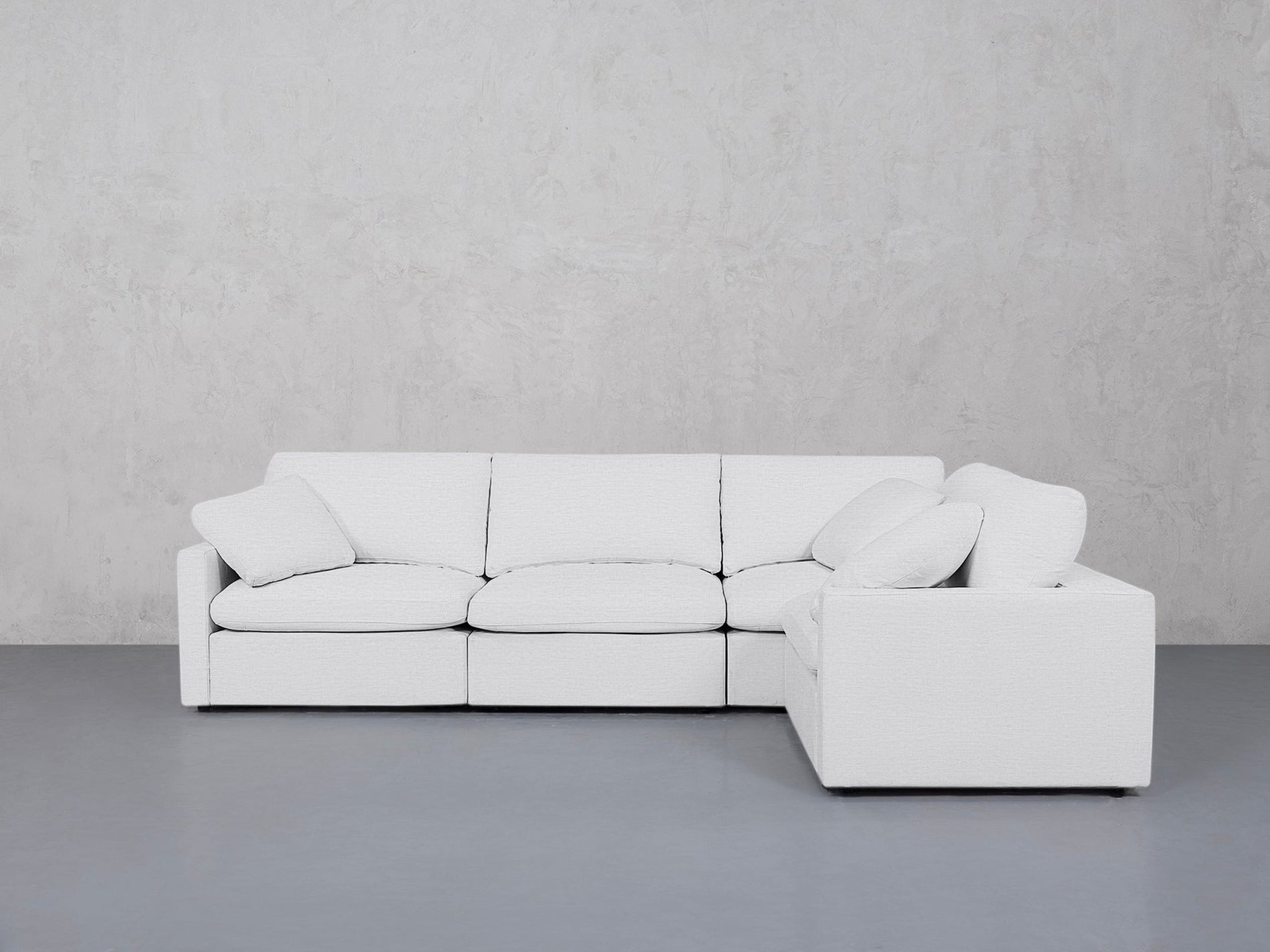 4-Seat Modular Corner Right Sectional (Thin Arms) - 7th Avenue