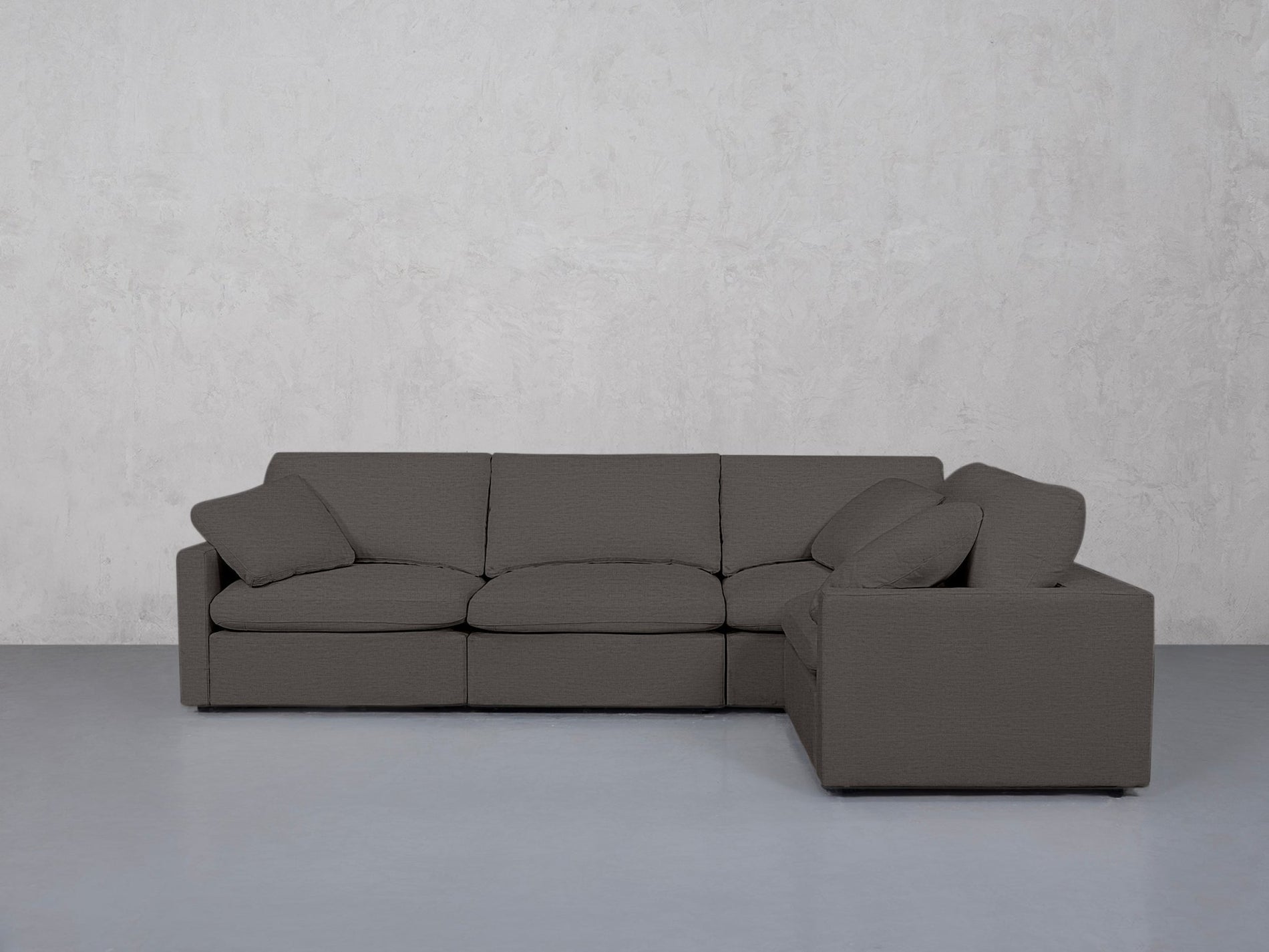 4-Seat Modular Corner Right Sectional (Thin Arms) - 7th Avenue