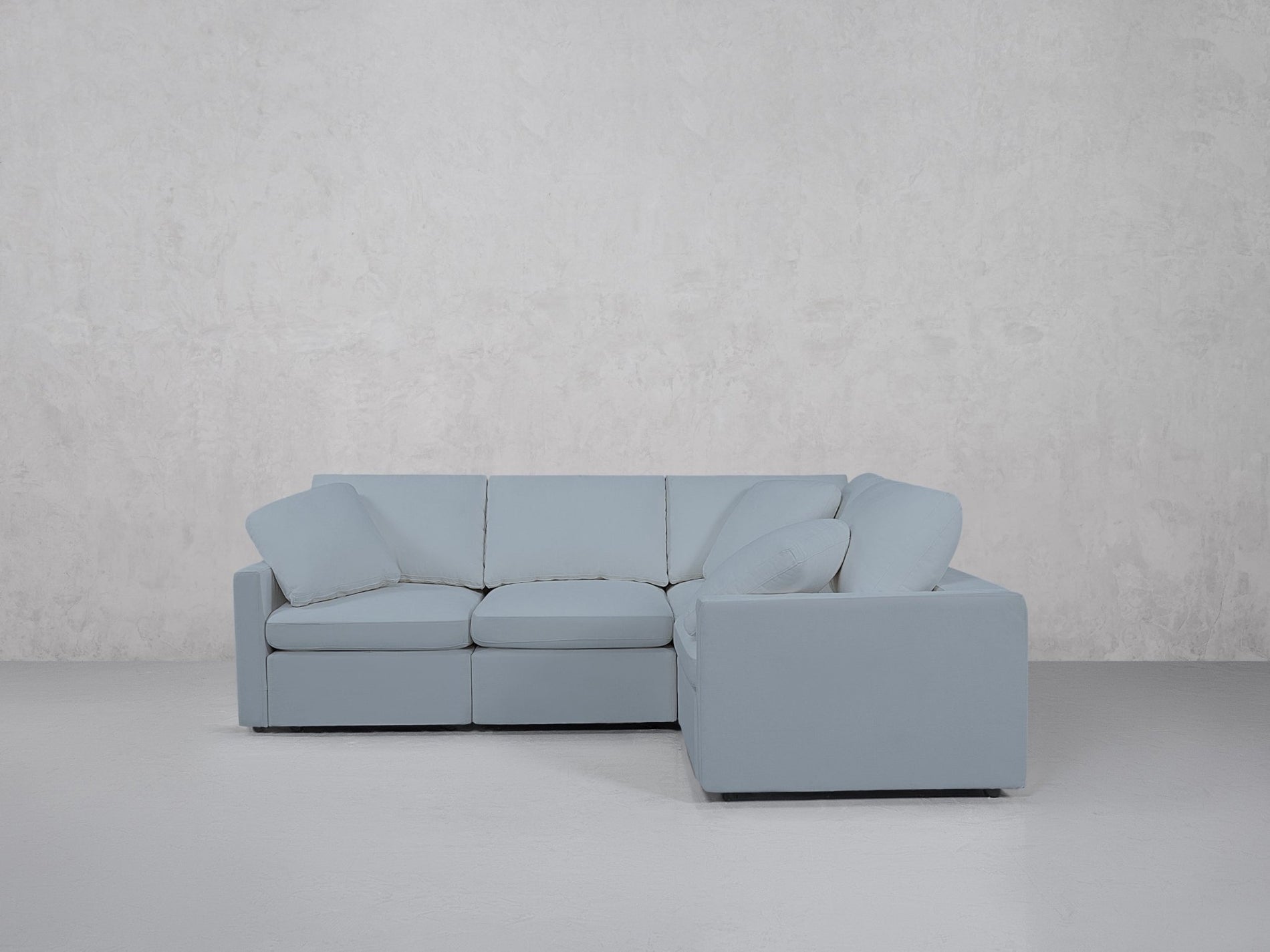 4-Seat Modular Corner Right Sectional (Thin Arms) - 7th Avenue