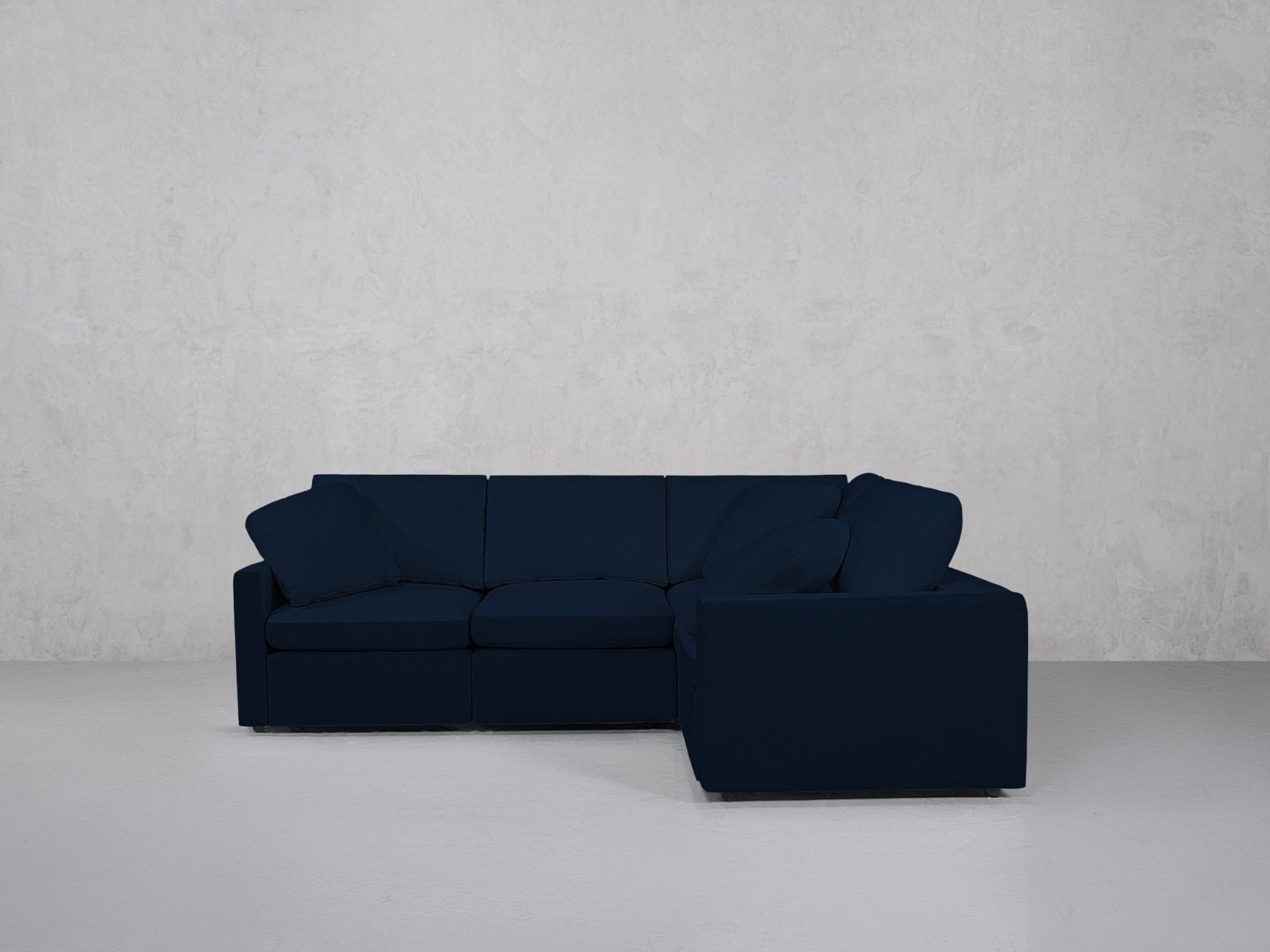 4-Seat Modular Corner Right Sectional (Thin Arms) - 7th Avenue
