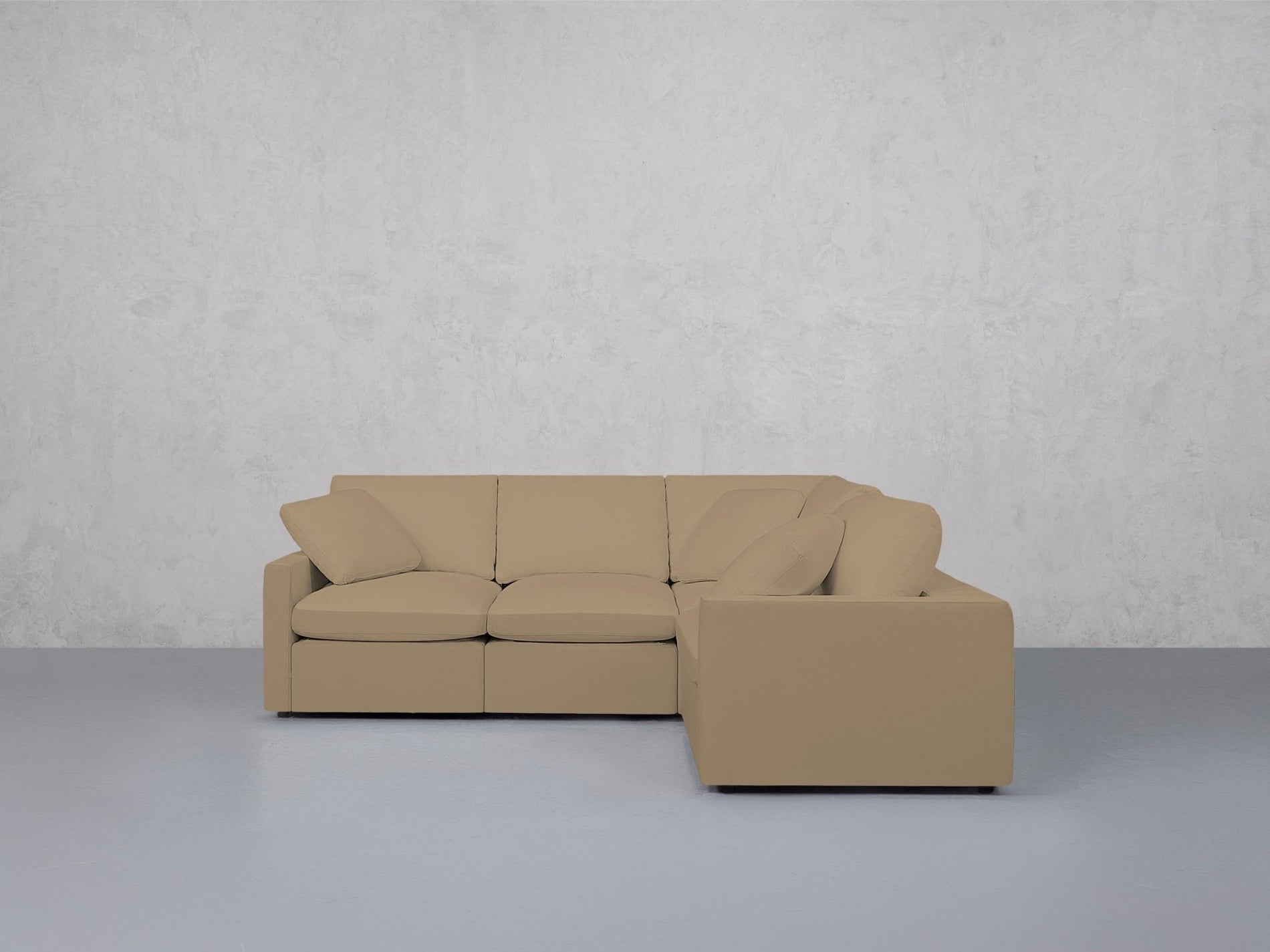 4-Seat Modular Corner Right Sectional (Thin Arms) - 7th Avenue