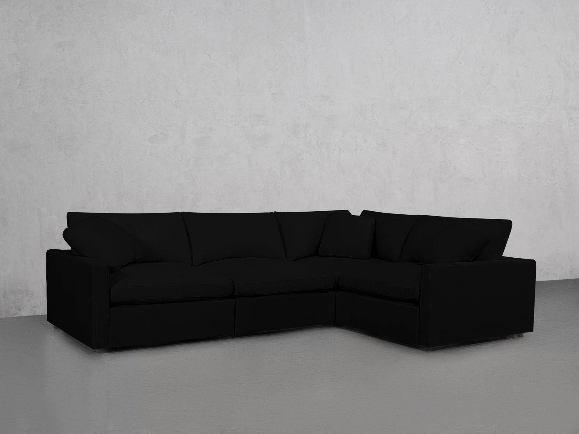 4-Seat Modular Corner Right Sectional (Thin Arms) - 7th Avenue