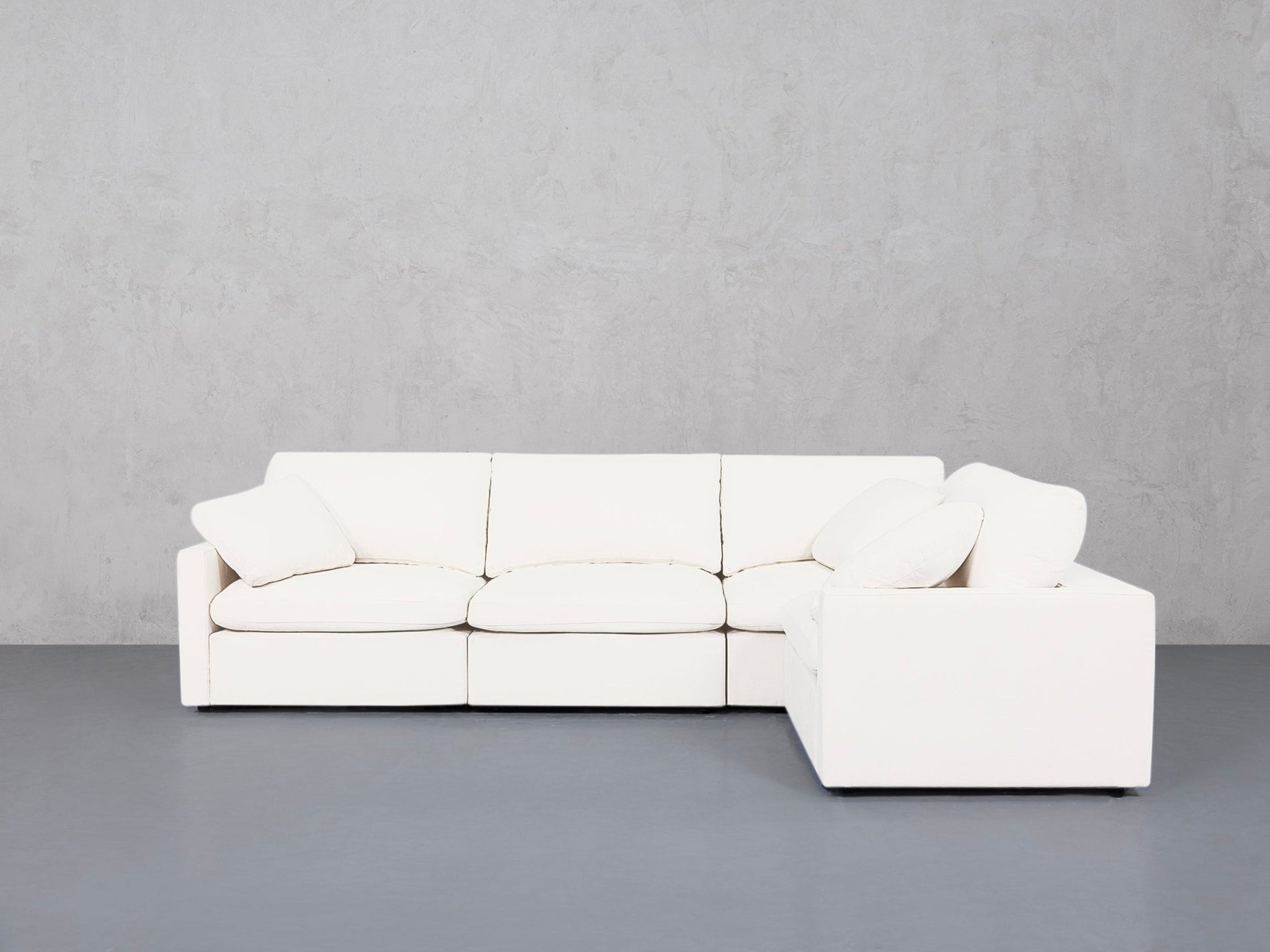4-Seat Modular Corner Right Sectional (Thin Arms) - 7th Avenue