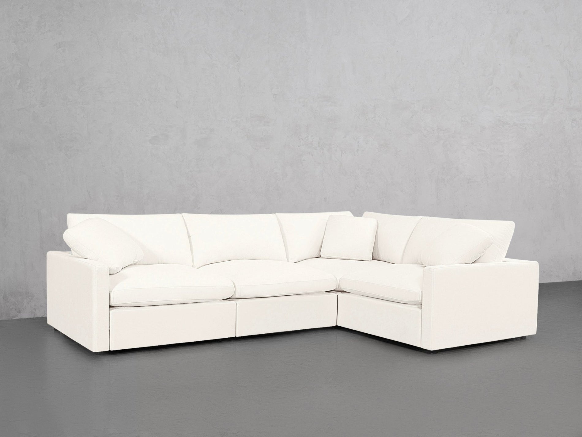 4-Seat Modular Corner Right Sectional (Thin Arms) - 7th Avenue