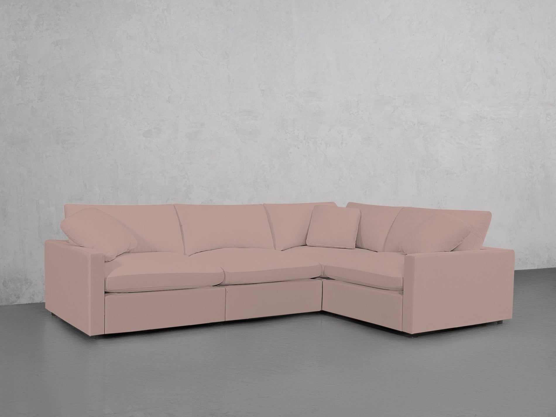 4-Seat Modular Corner Right Sectional (Thin Arms) - 7th Avenue