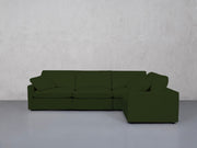 4-Seat Modular Corner Right Sectional (Thin Arms) - 7th Avenue