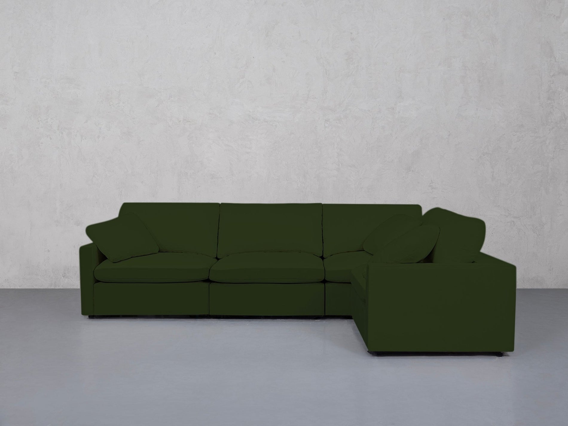 4-Seat Modular Corner Right Sectional (Thin Arms) - 7th Avenue