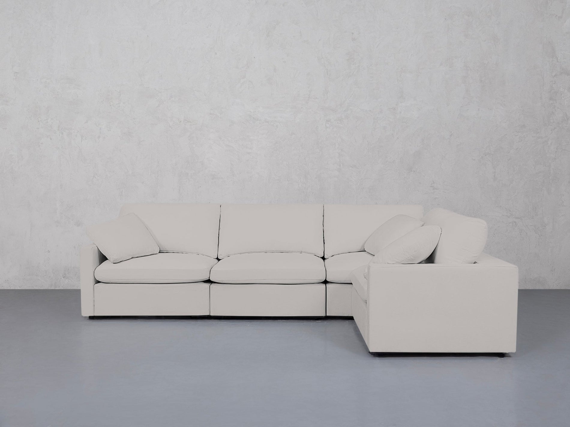4-Seat Modular Corner Right Sectional (Thin Arms) - 7th Avenue