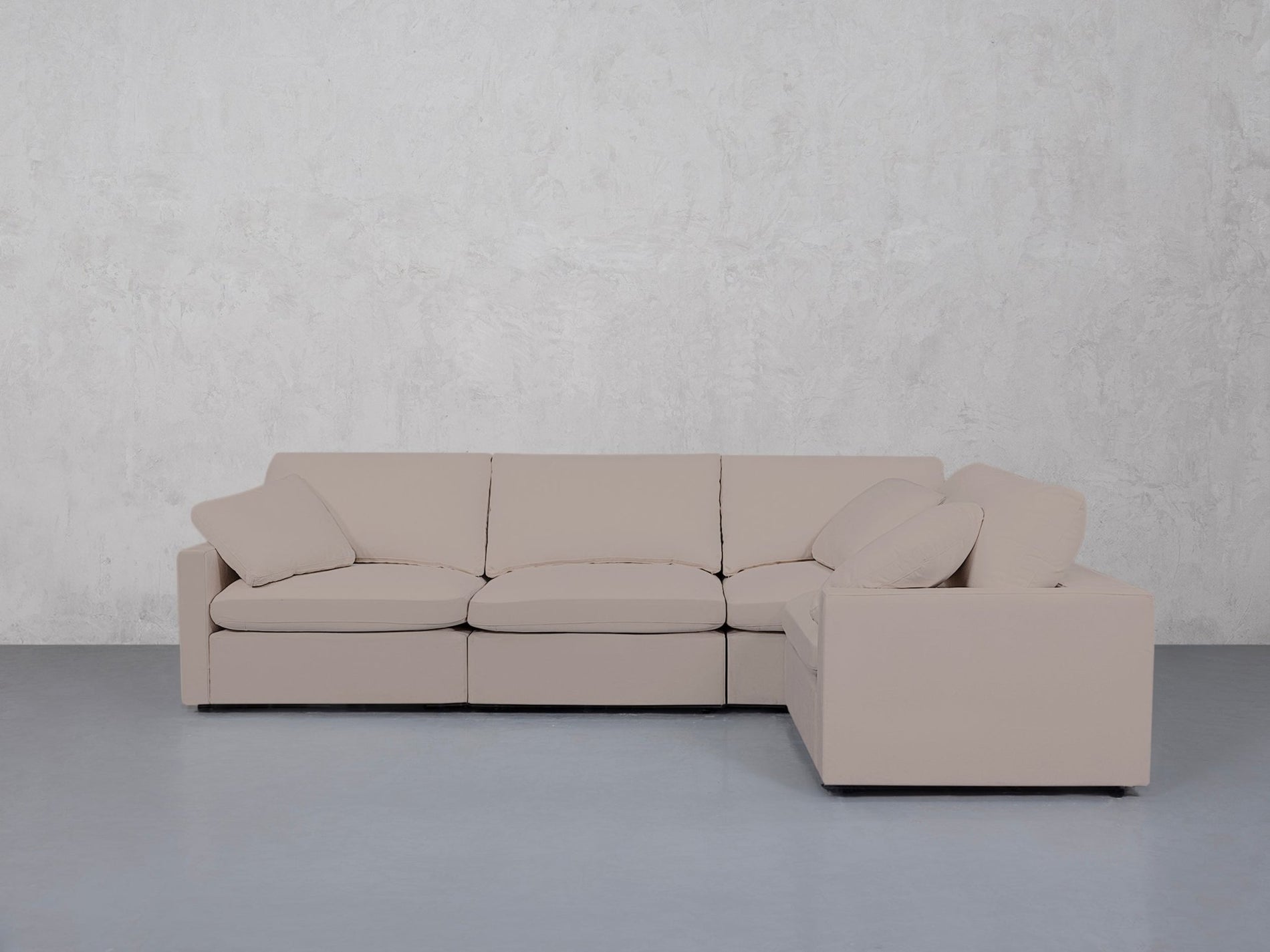 4-Seat Modular Corner Right Sectional (Thin Arms) - 7th Avenue