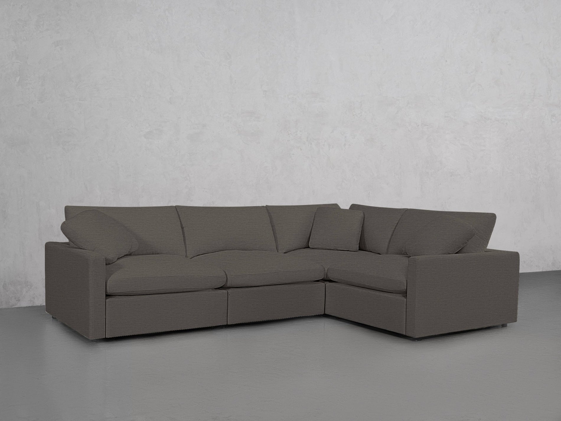 4-Seat Modular Corner Right Sectional (Thin Arms) - 7th Avenue