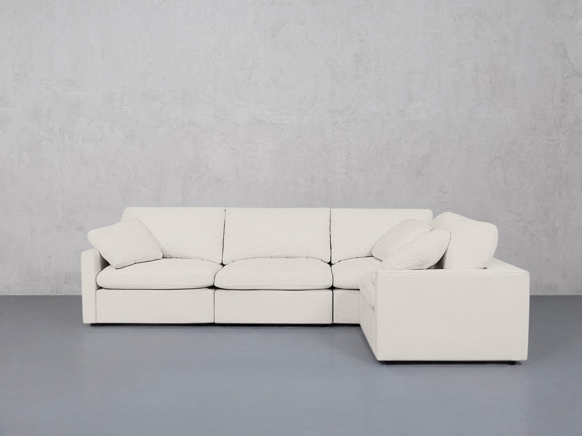 4-Seat Modular Corner Right Sectional (Thin Arms) - 7th Avenue