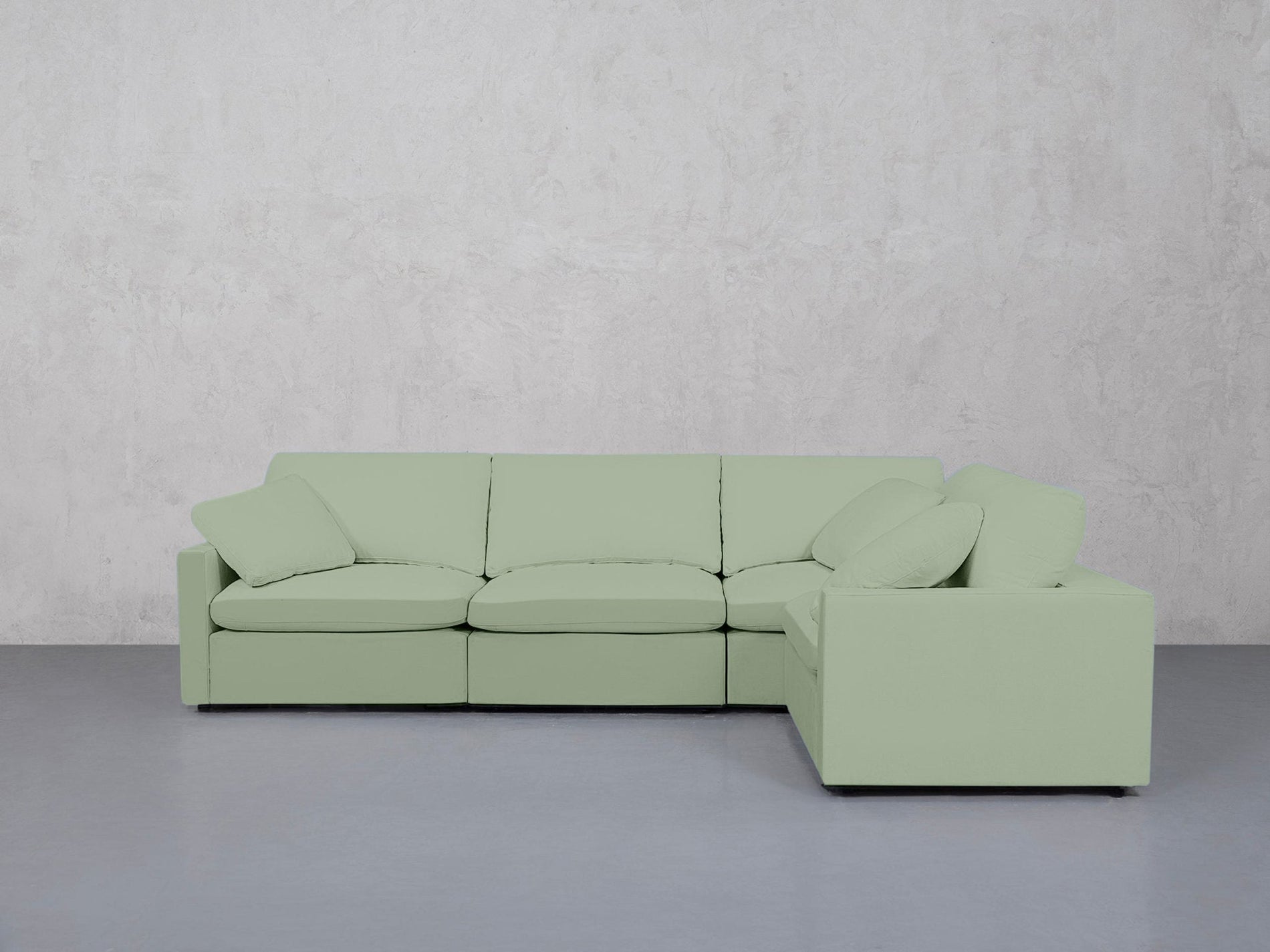 4-Seat Modular Corner Right Sectional (Thin Arms) - 7th Avenue