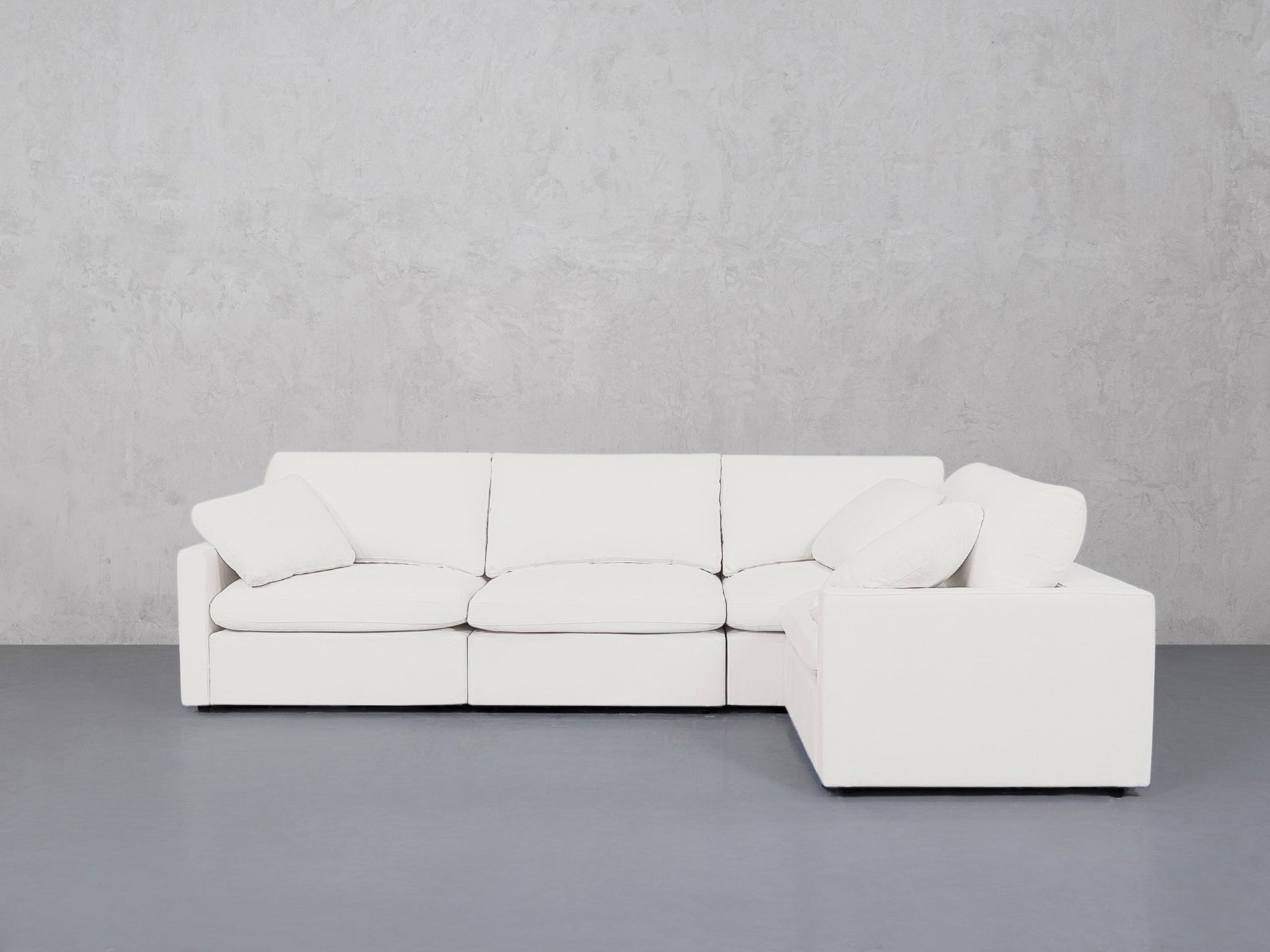 4-Seat Modular Corner Right Sectional (Thin Arms) - 7th Avenue