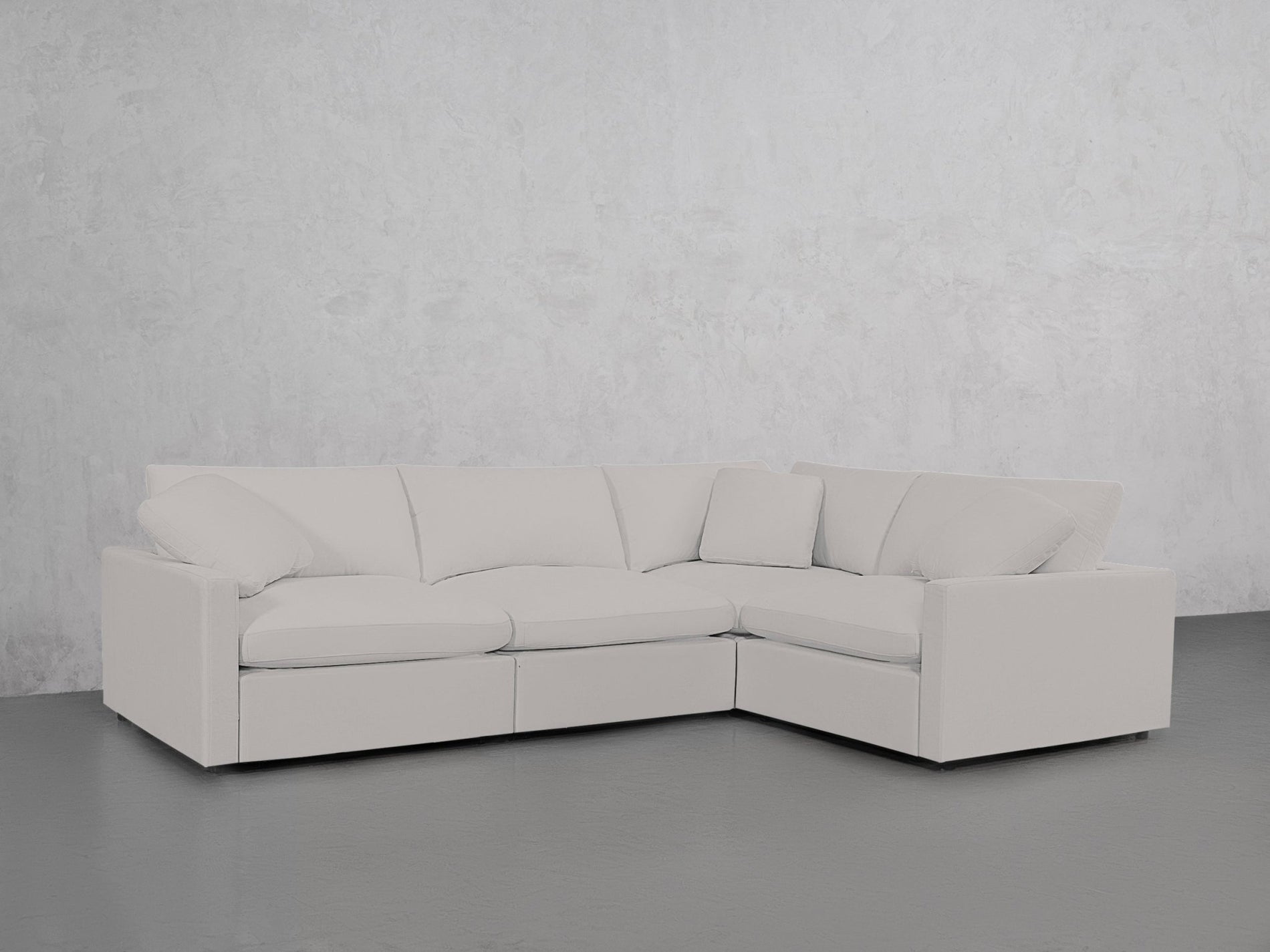 4-Seat Modular Corner Right Sectional (Thin Arms) - 7th Avenue