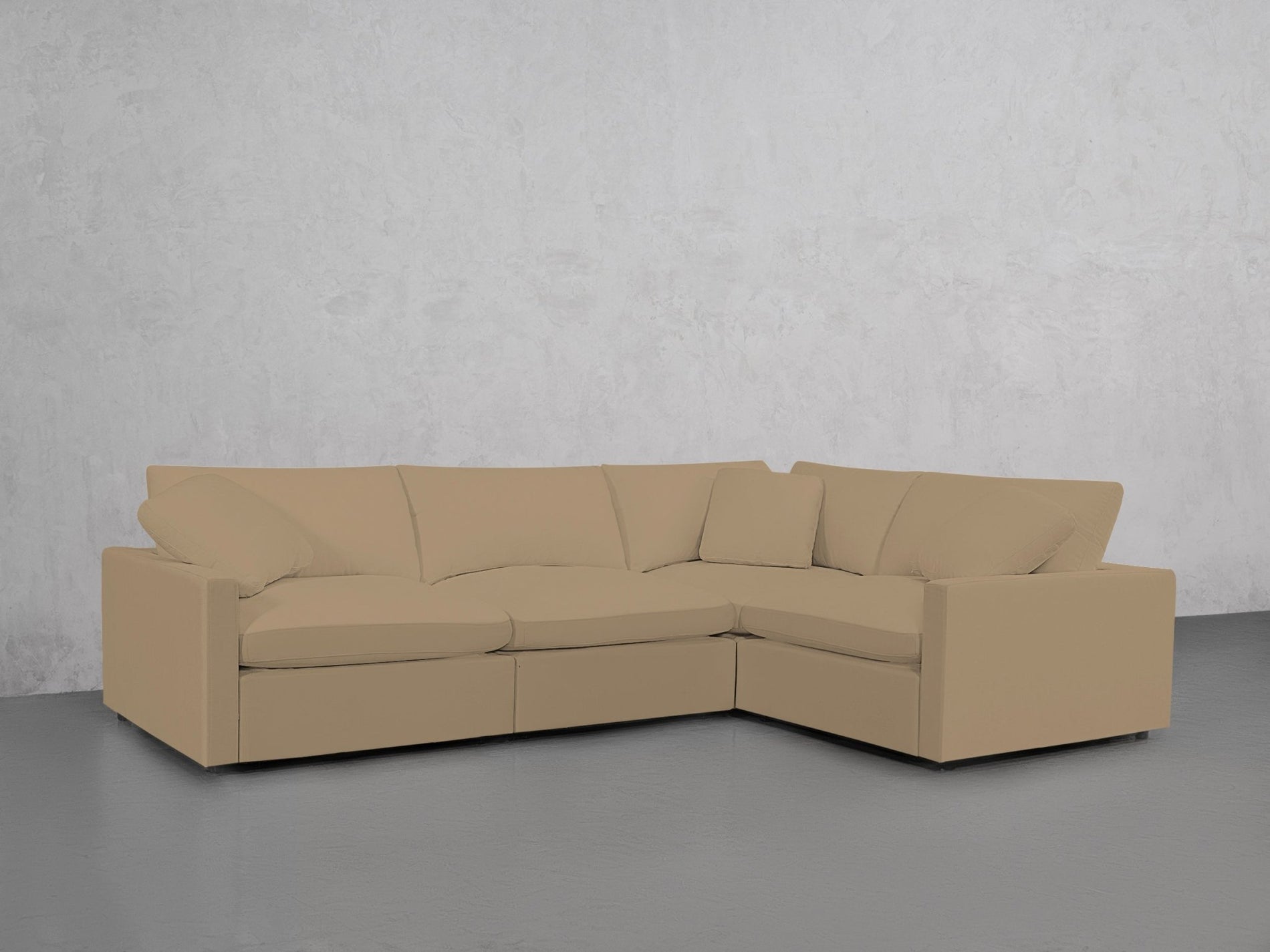 4-Seat Modular Corner Right Sectional (Thin Arms) - 7th Avenue