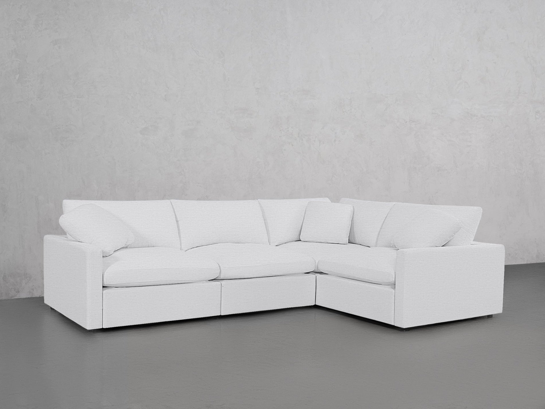 4-Seat Modular Corner Right Sectional (Thin Arms) - 7th Avenue