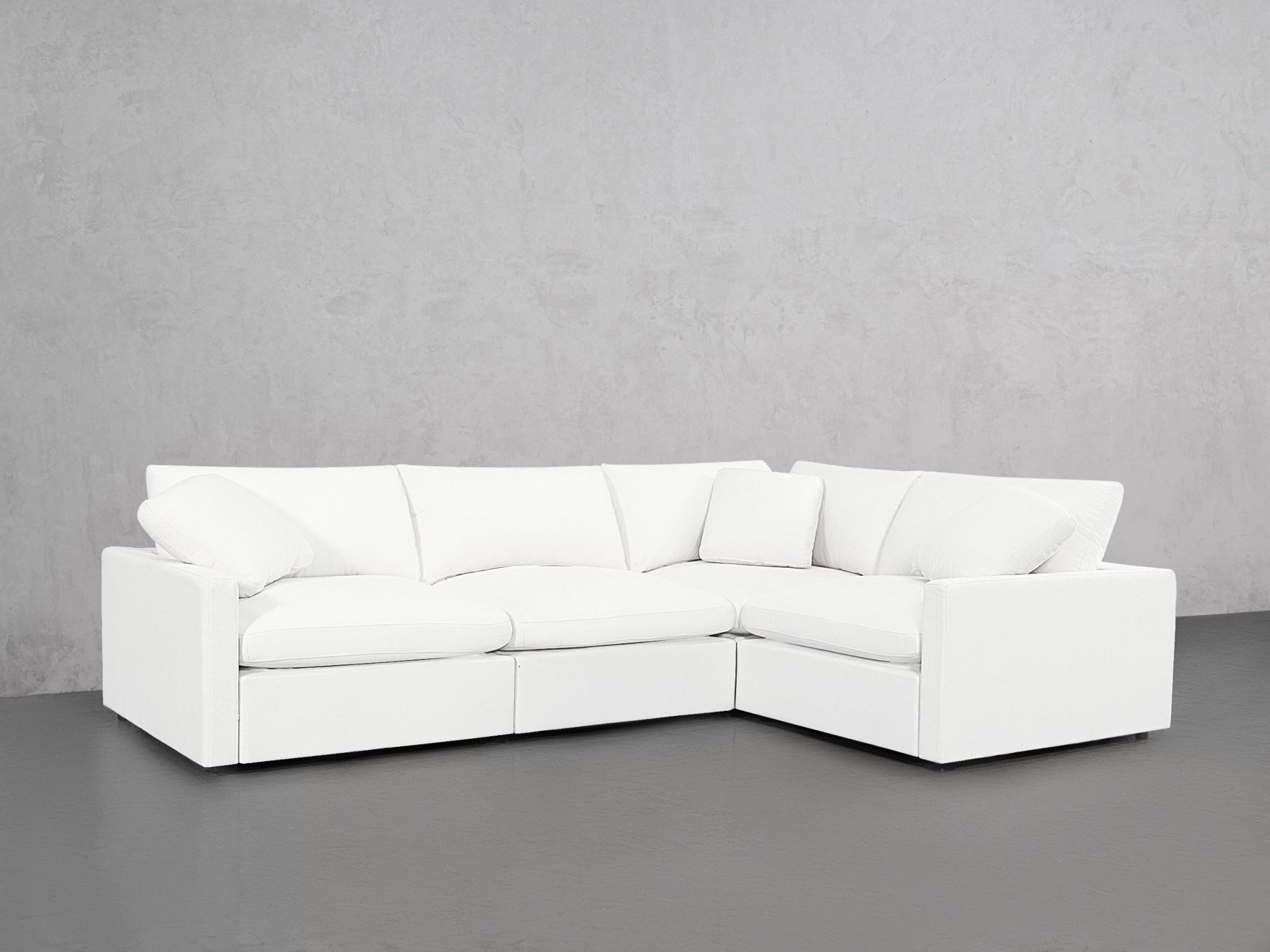 4-Seat Modular Corner Right Sectional (Thin Arms) - 7th Avenue