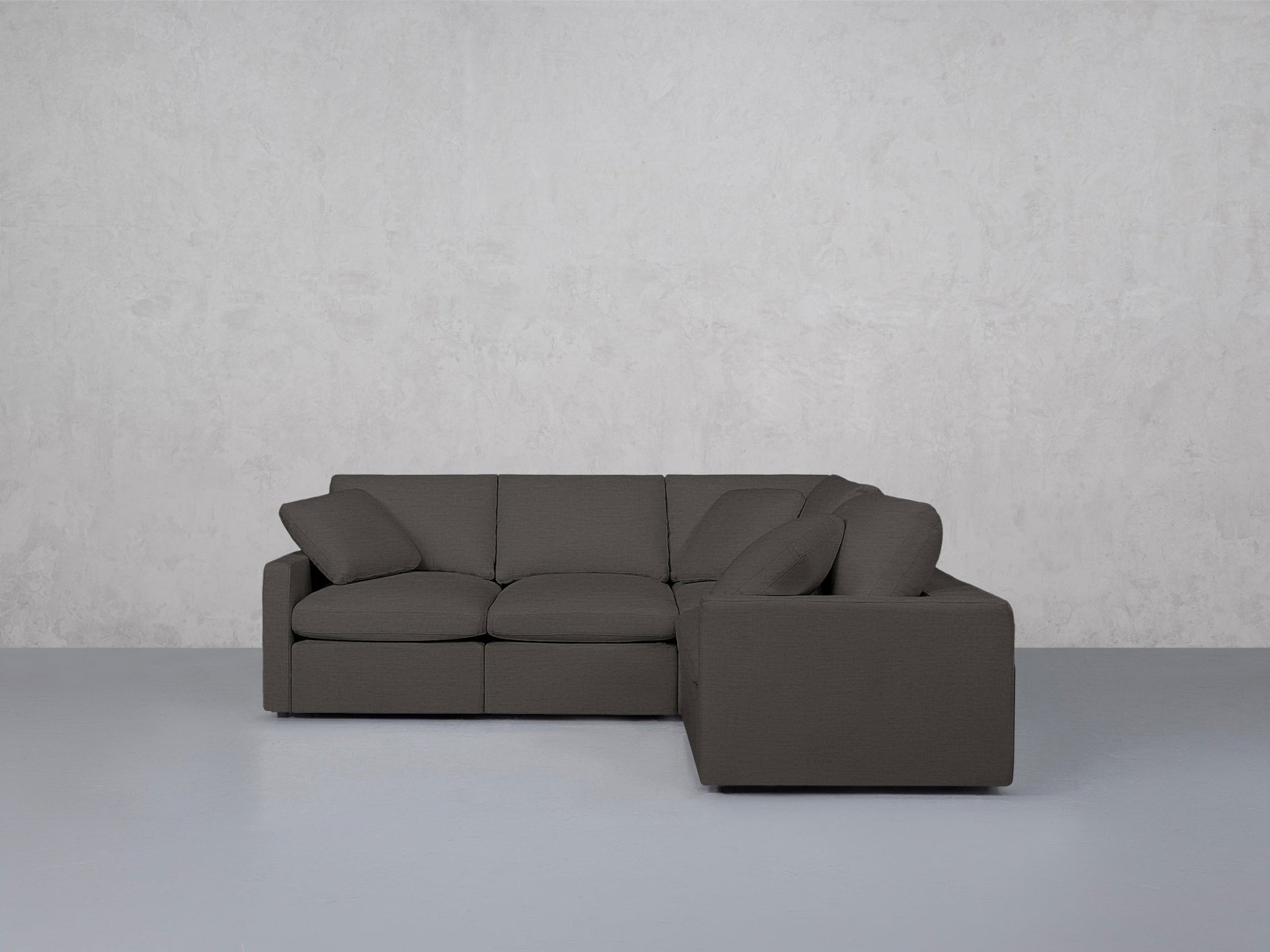 4-Seat Modular Corner Right Sectional (Thin Arms) - 7th Avenue