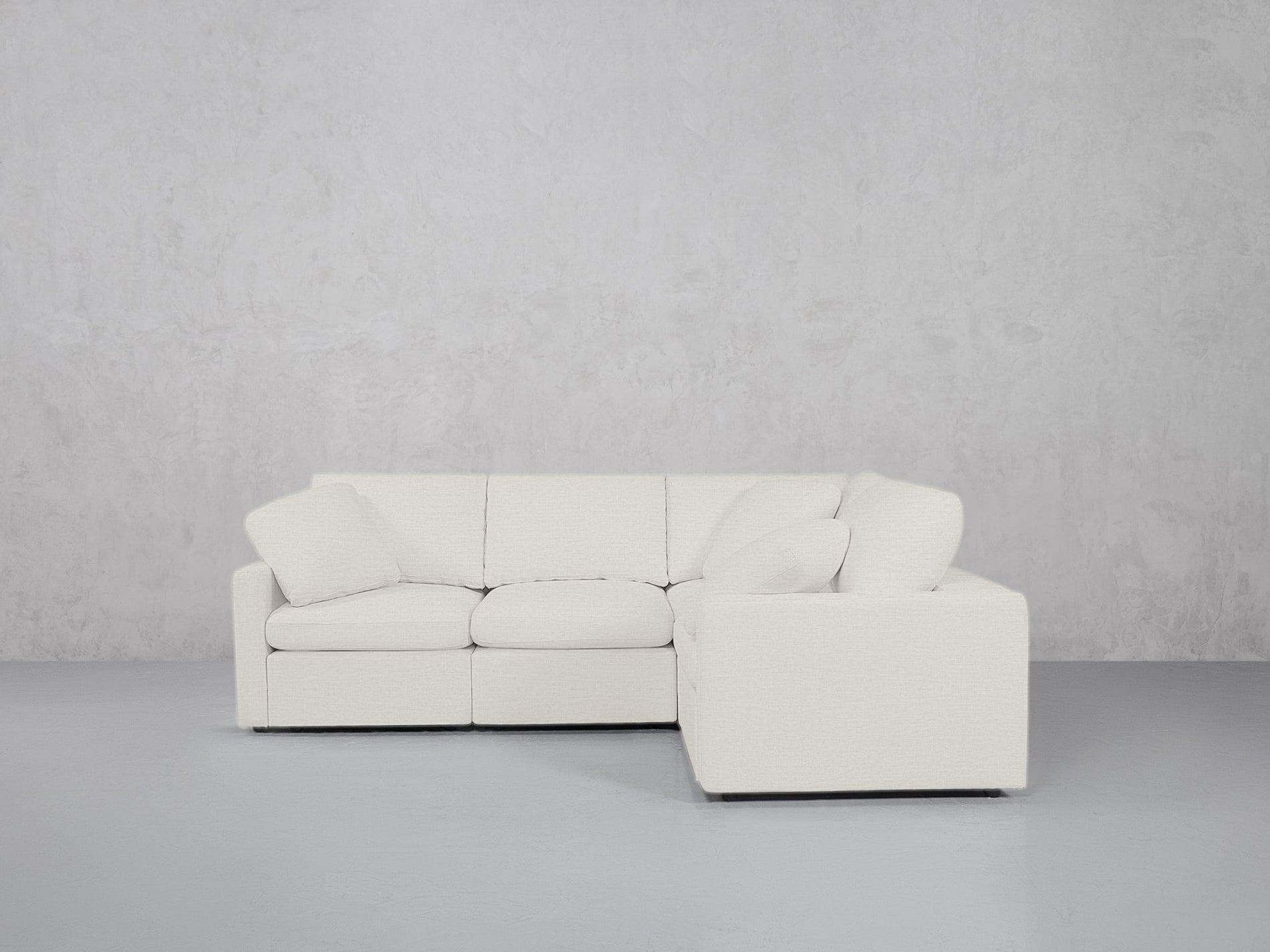 4-Seat Modular Corner Right Sectional (Thin Arms) - 7th Avenue