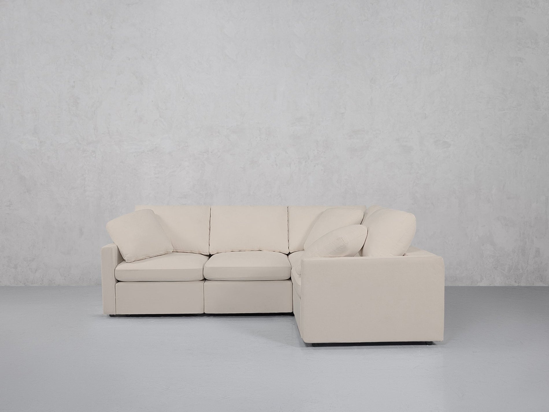 4-Seat Modular Corner Right Sectional (Thin Arms) - 7th Avenue
