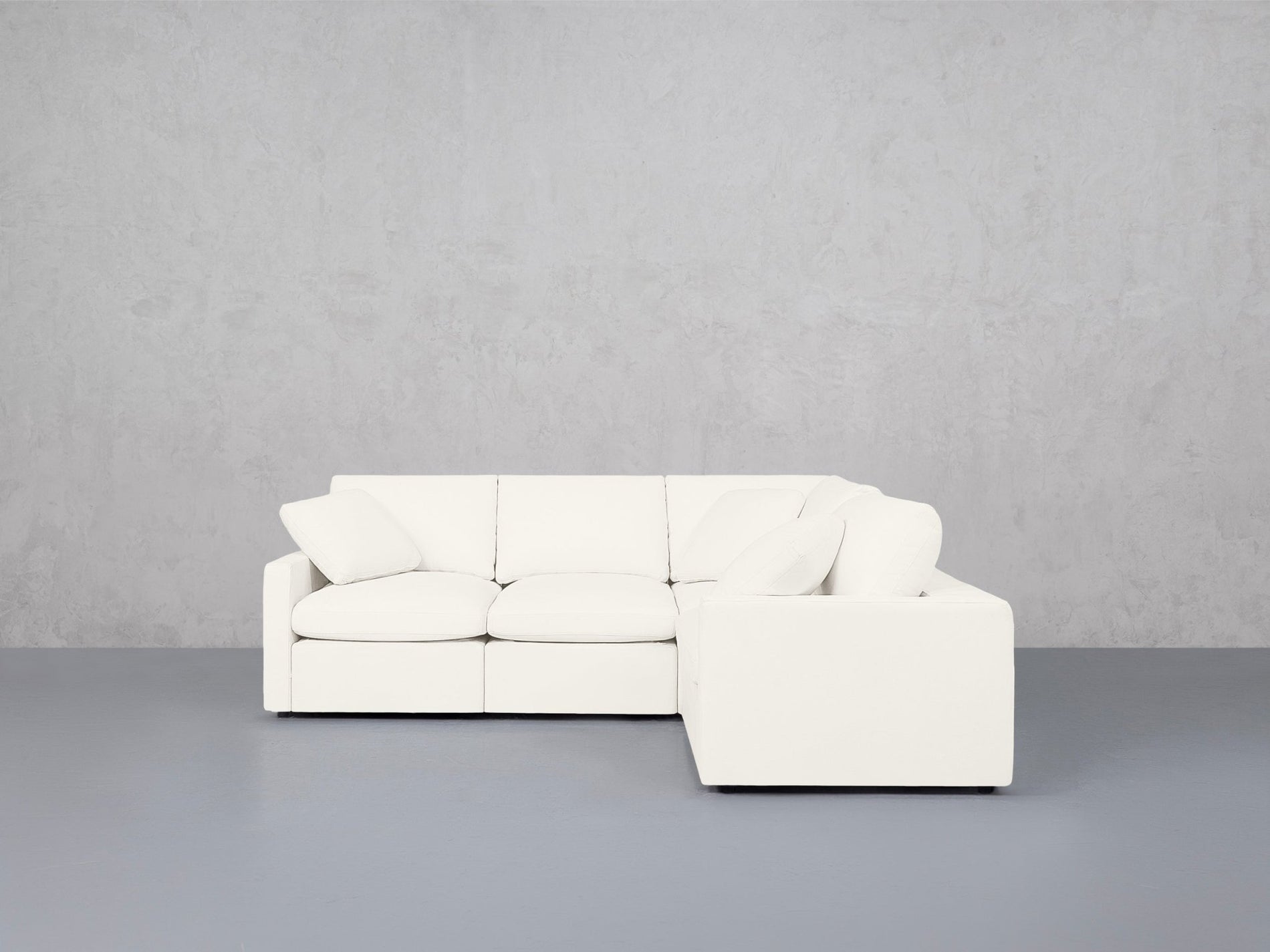 4-Seat Modular Corner Right Sectional (Thin Arms) - 7th Avenue