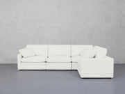 4-Seat Modular Corner Right Sectional (Thin Arms) - 7th Avenue