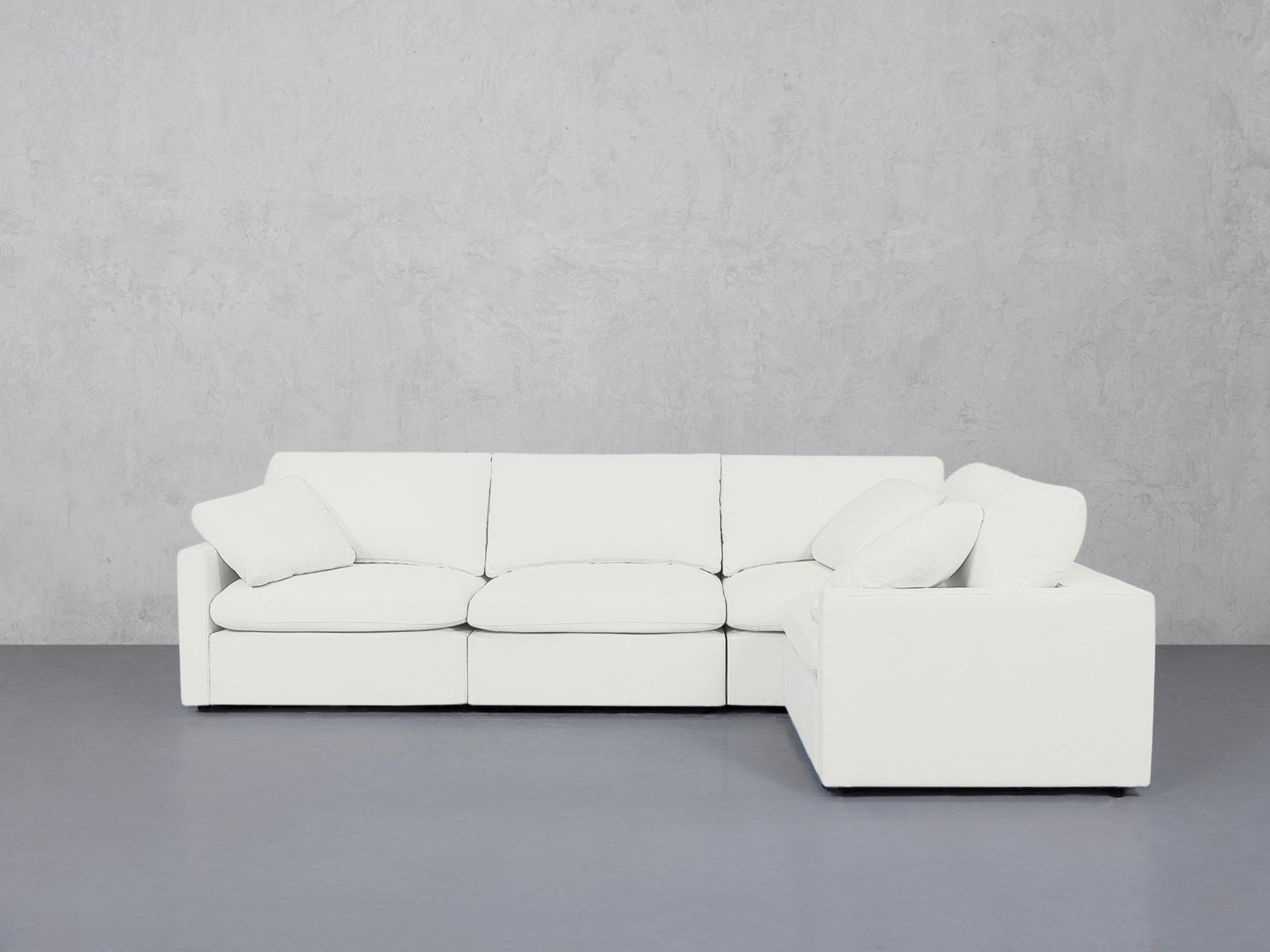 4-Seat Modular Corner Right Sectional (Thin Arms) - 7th Avenue