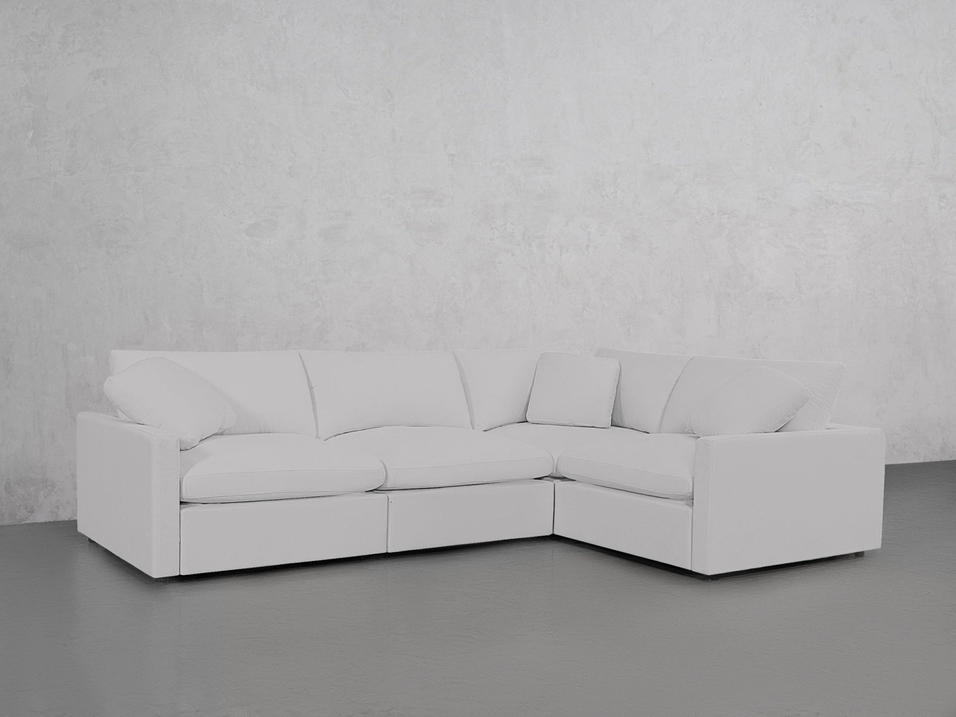 4-Seat Modular Corner Right Sectional (Thin Arms) - 7th Avenue