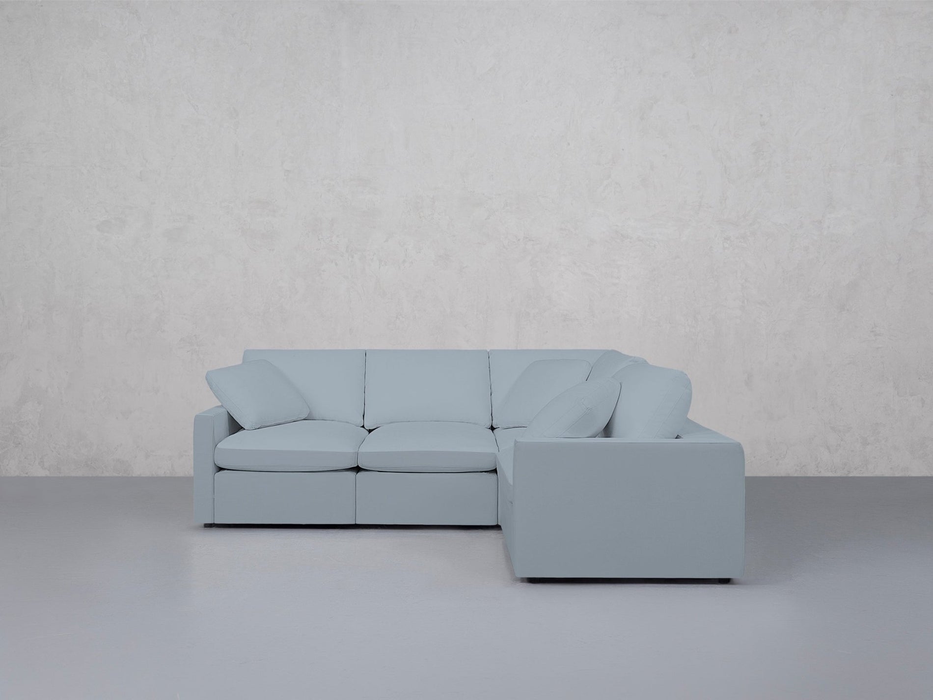 4-Seat Modular Corner Right Sectional (Thin Arms) - 7th Avenue