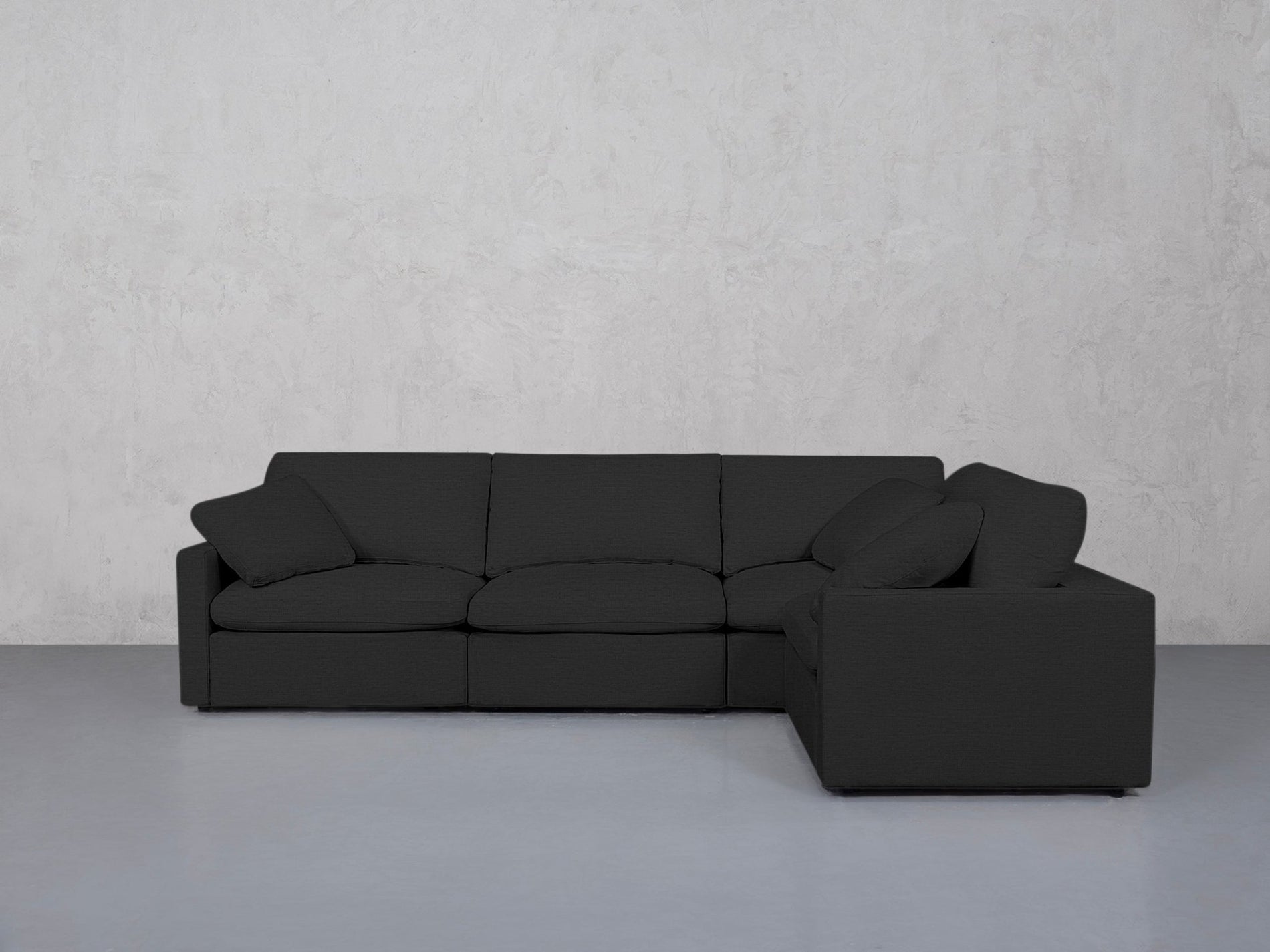 4-Seat Modular Corner Right Sectional (Thin Arms) - 7th Avenue