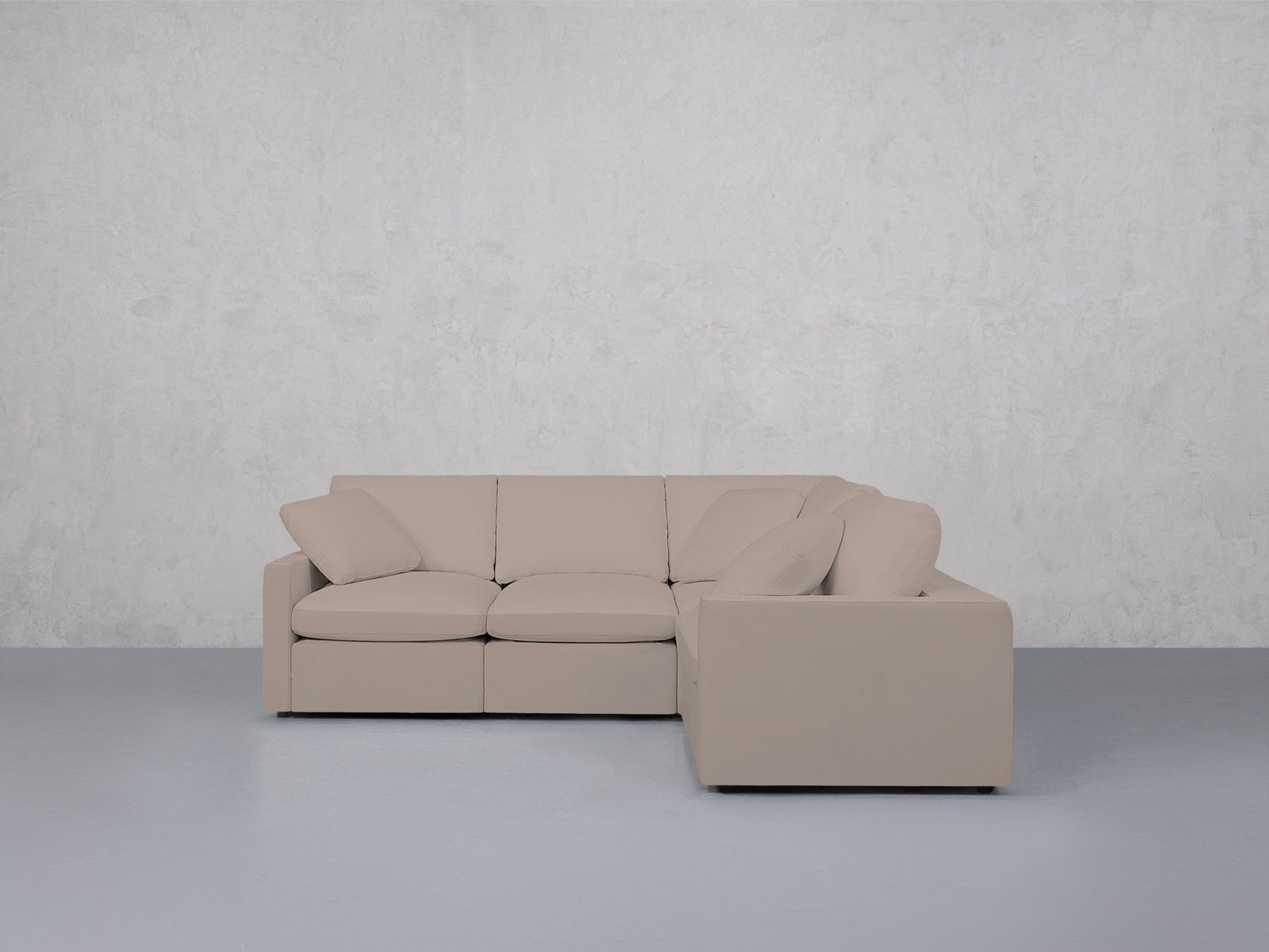 4-Seat Modular Corner Right Sectional (Thin Arms) - 7th Avenue