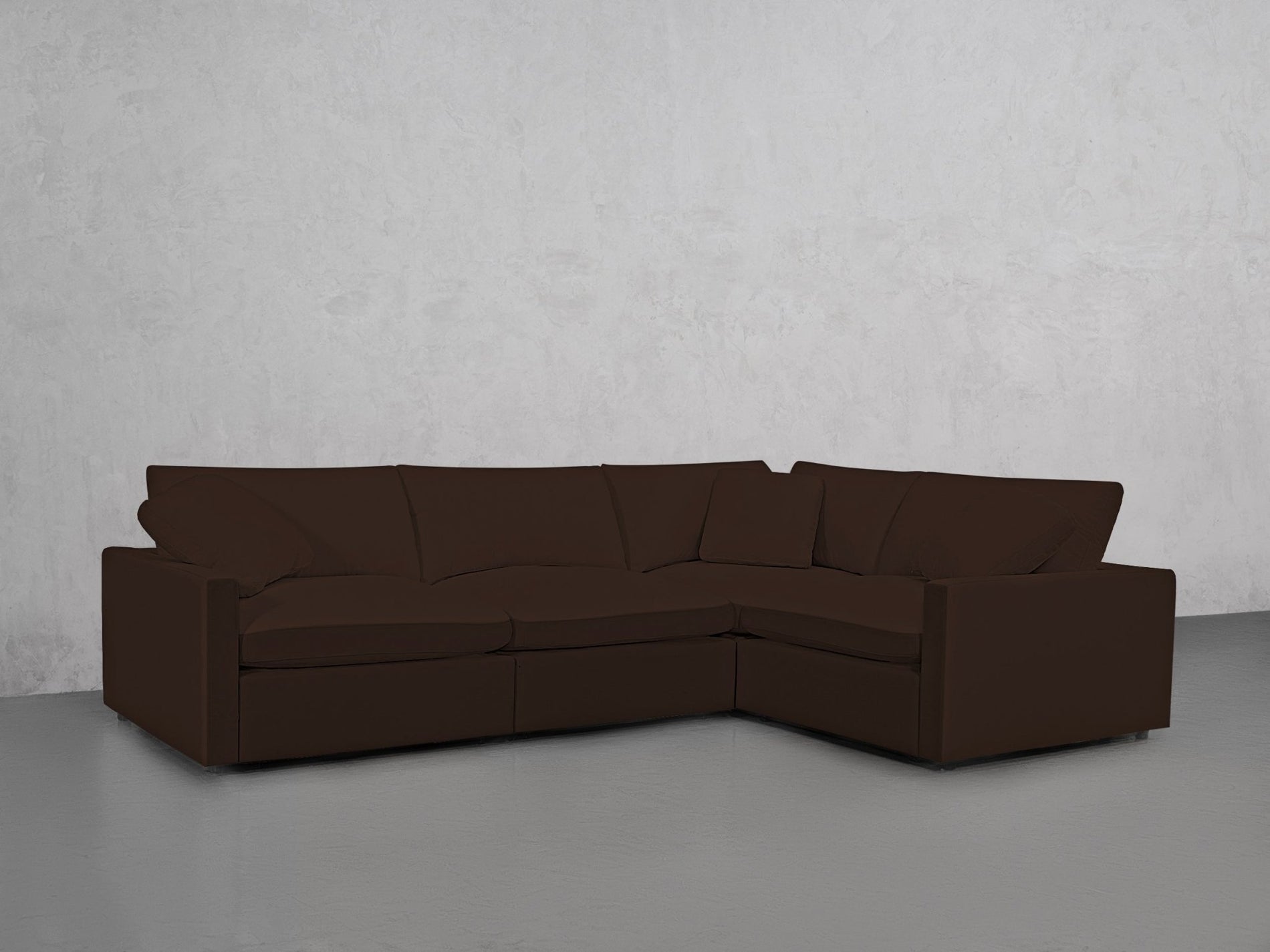 4-Seat Modular Corner Right Sectional (Thin Arms) - 7th Avenue