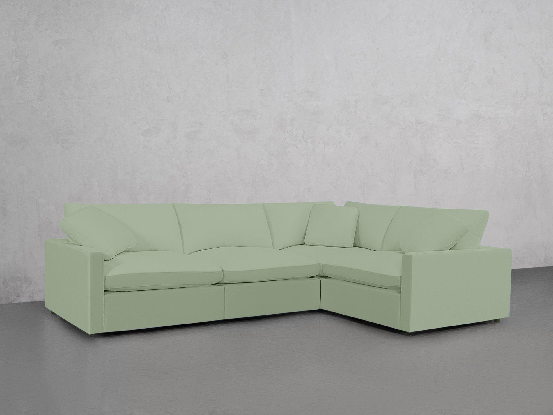 4-Seat Modular Corner Right Sectional (Thin Arms) - 7th Avenue